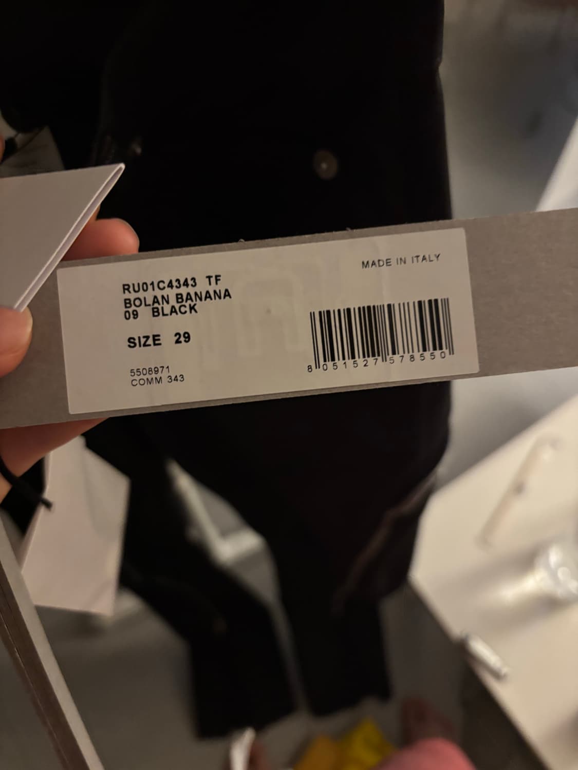 Rick Owens Bolan Banana Pants Black 급처 상품이미지7