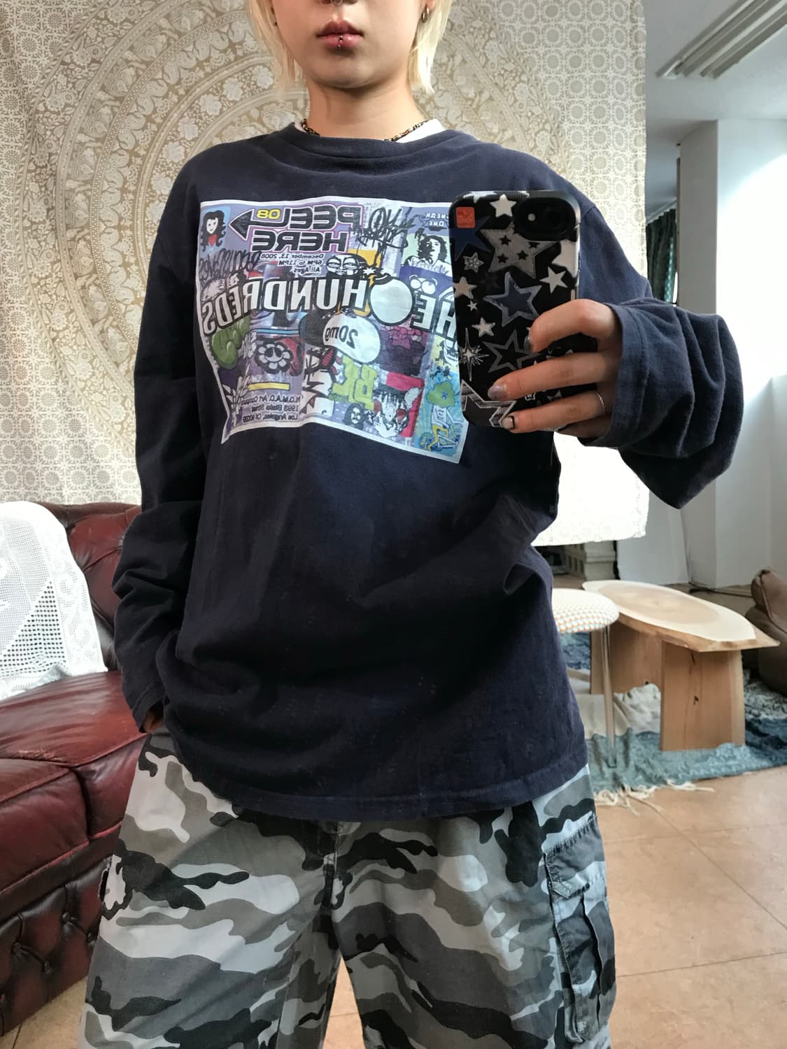 The hundreds 프린팅 롱슬리브 긴팔 티  상품이미지2