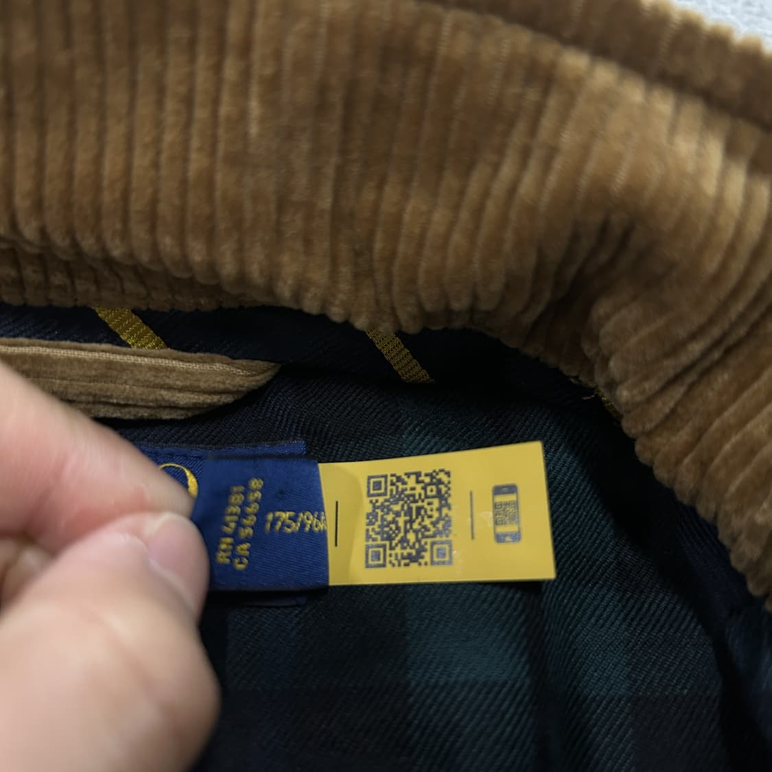 폴로 랄프로렌 바라쿠다 코듀로이 자켓 브라운 m 상품이미지3