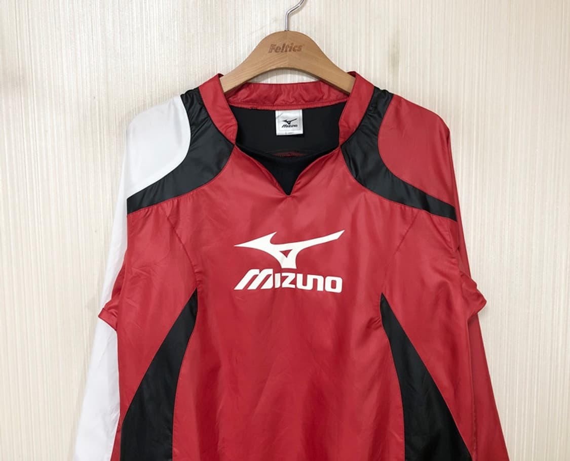 미즈노(MIZINO) 축구/풋살 긴팔 윈드브레이커셔츠/빅로고피스테 L 상품이미지2