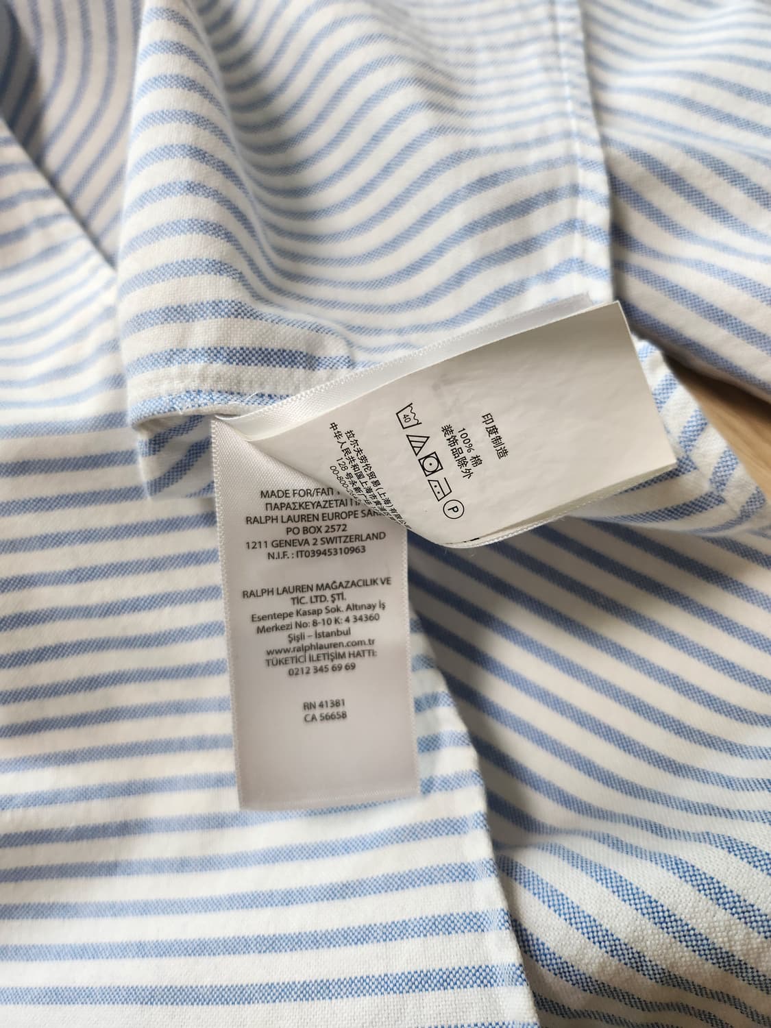 폴로랄프로렌 옥스포드스트라이프셔츠(S  상품이미지7