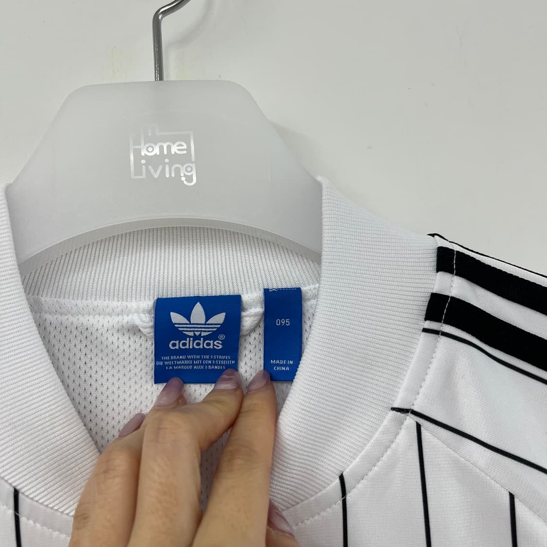 아디다스 스트라이프 화이트 트랙탑 져지 상품이미지6
