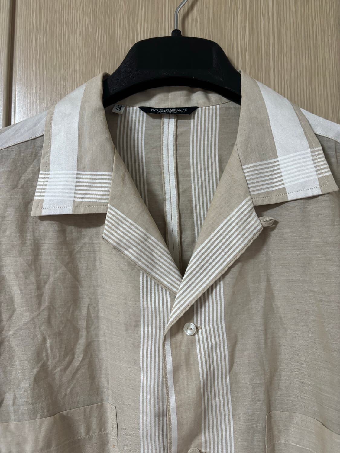 돌체앤가바나 베이지 스트라이프 셔츠 남방 상품이미지2