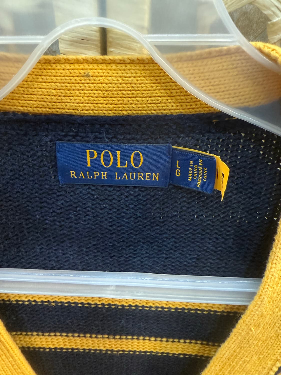 105 정품 폴로 랄프로렌 린넨핀 레터맨 가디건 팝니다 상품이미지2