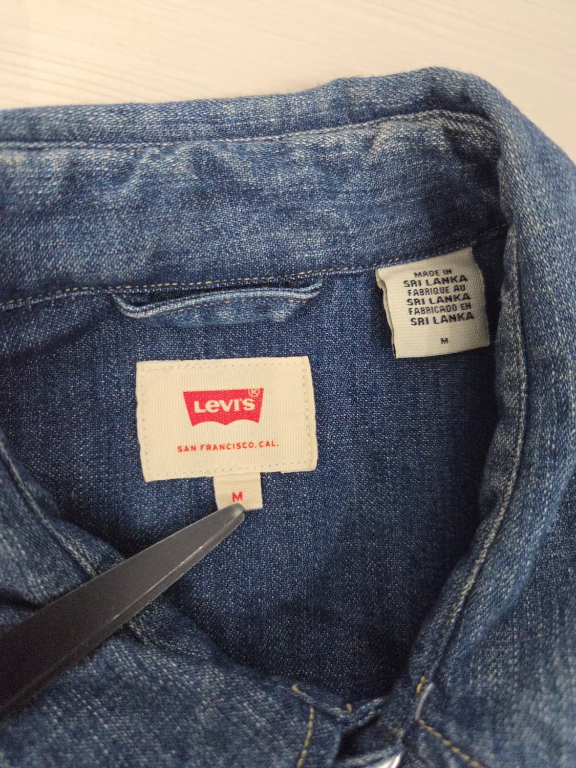 리바이스 웨스턴 스냅 데님 셔츠 청남방 상품이미지7