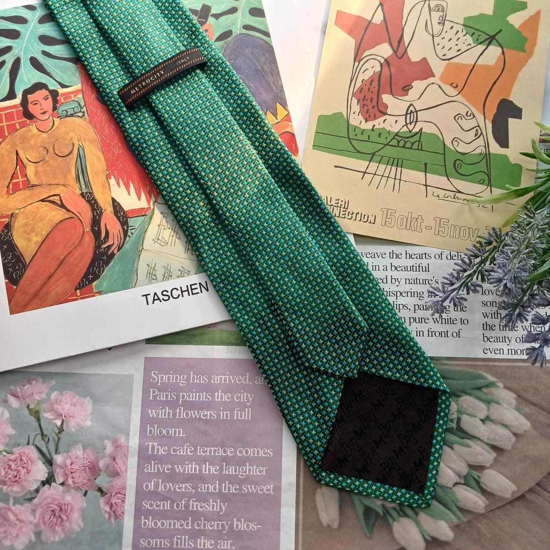 메트로시티 실크 마이크로 패턴 넥타이 8.5cm A+등급 A18628
 상품이미지4