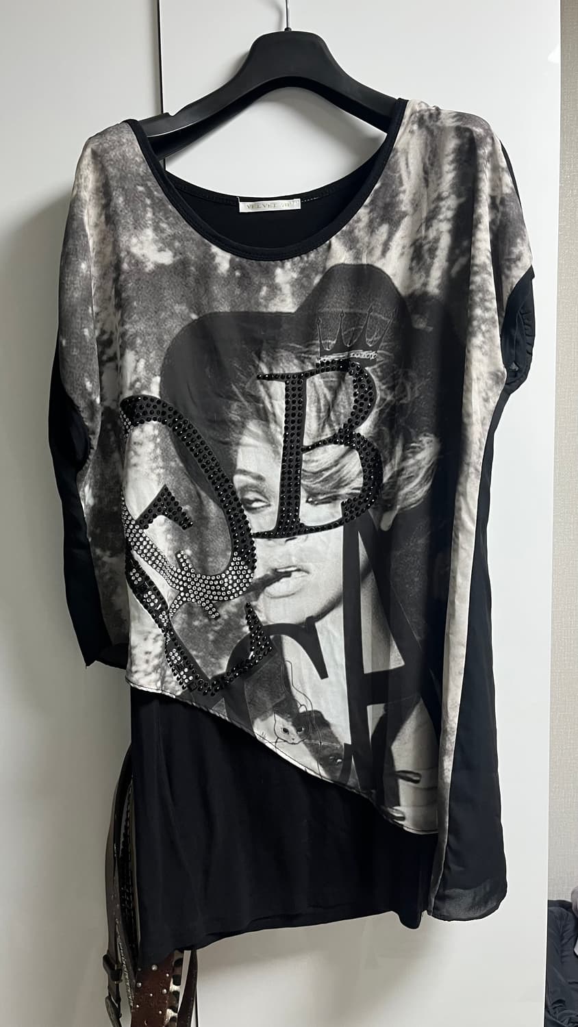 오프듀티깔 레이어드 나시 드레이프 사선 나시 상품이미지1