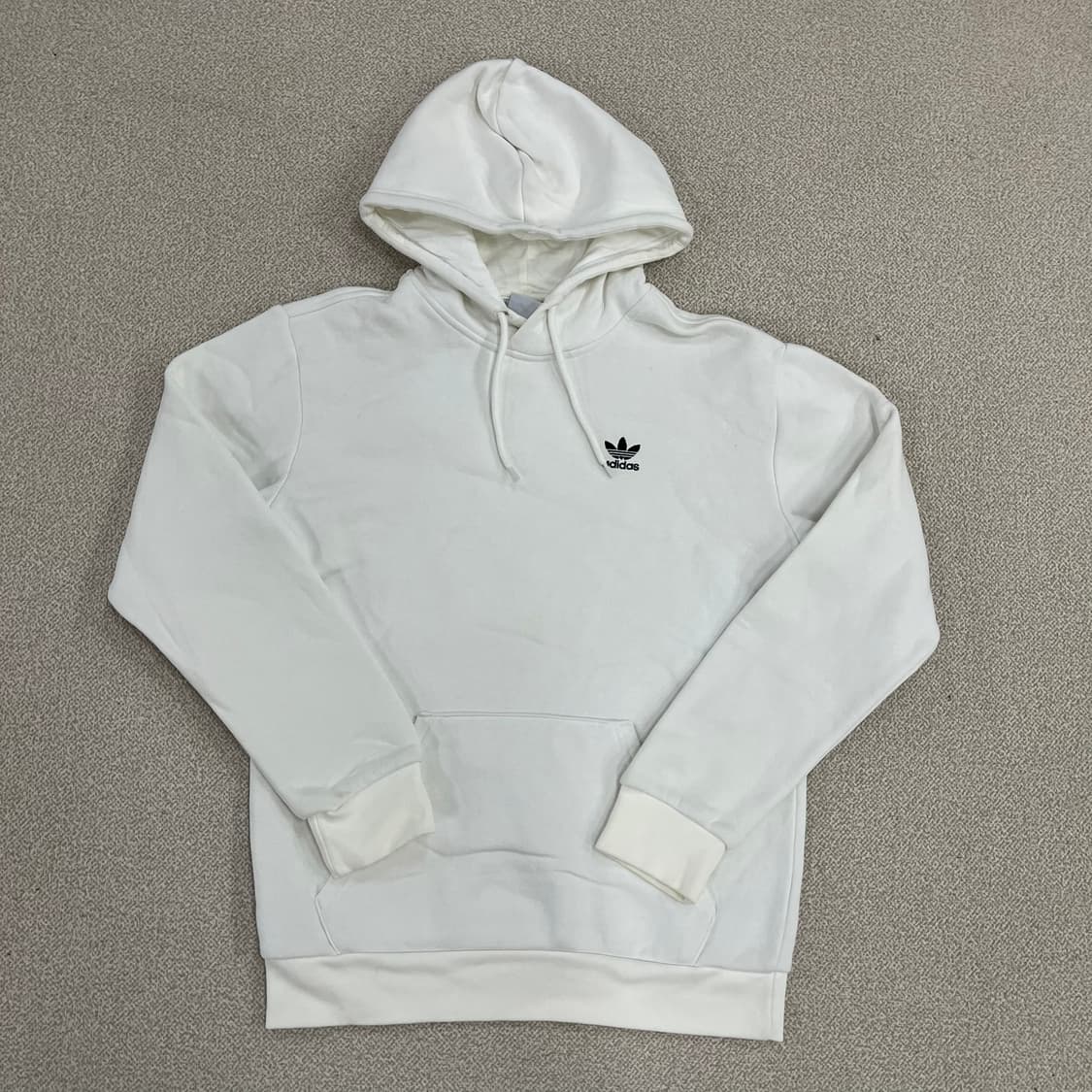 S 아디다스 스몰로고 기모 후드 티셔츠 0130M1 상품이미지1