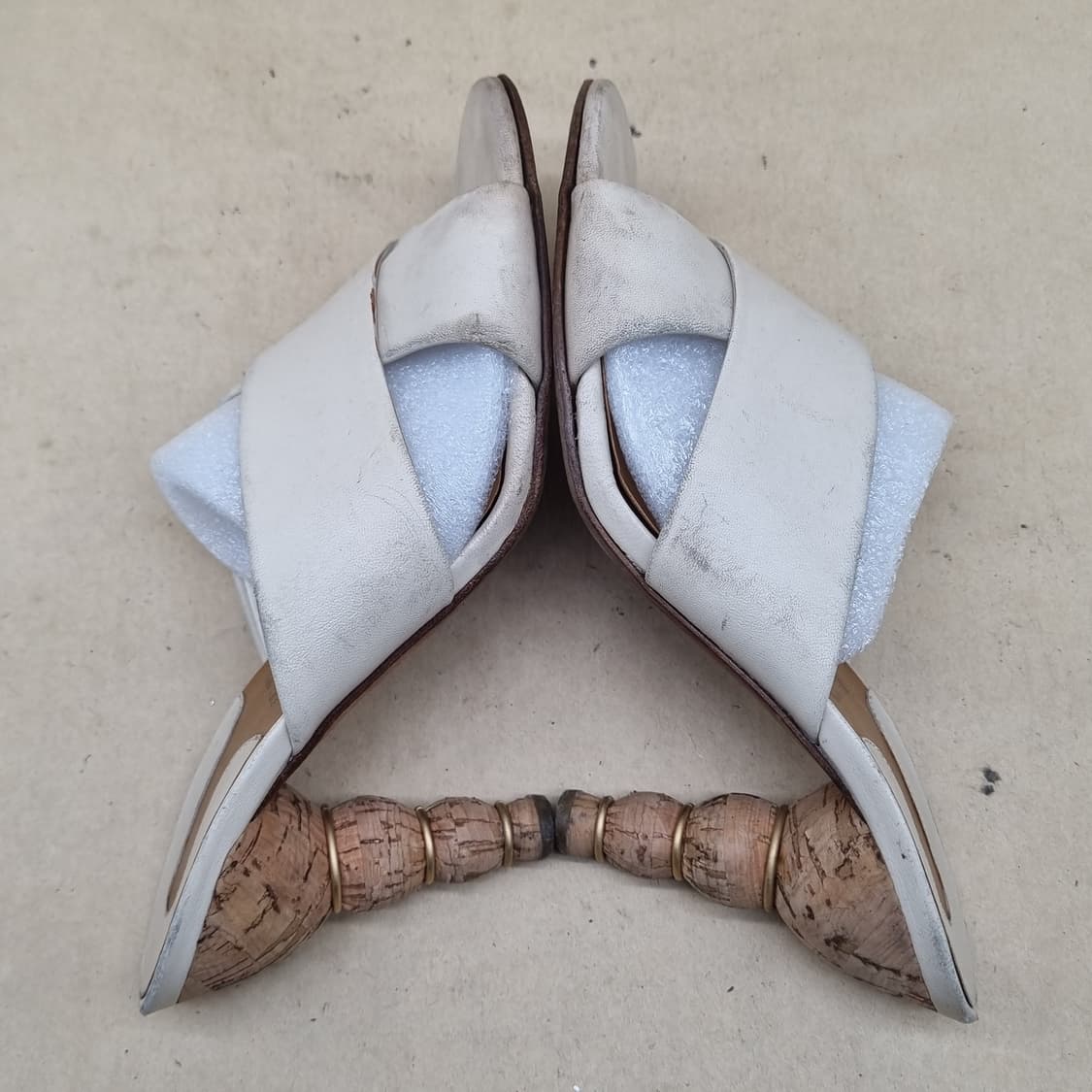 페라가모 여성 힐 슬리퍼 6C 230 굽9.5 상품이미지5