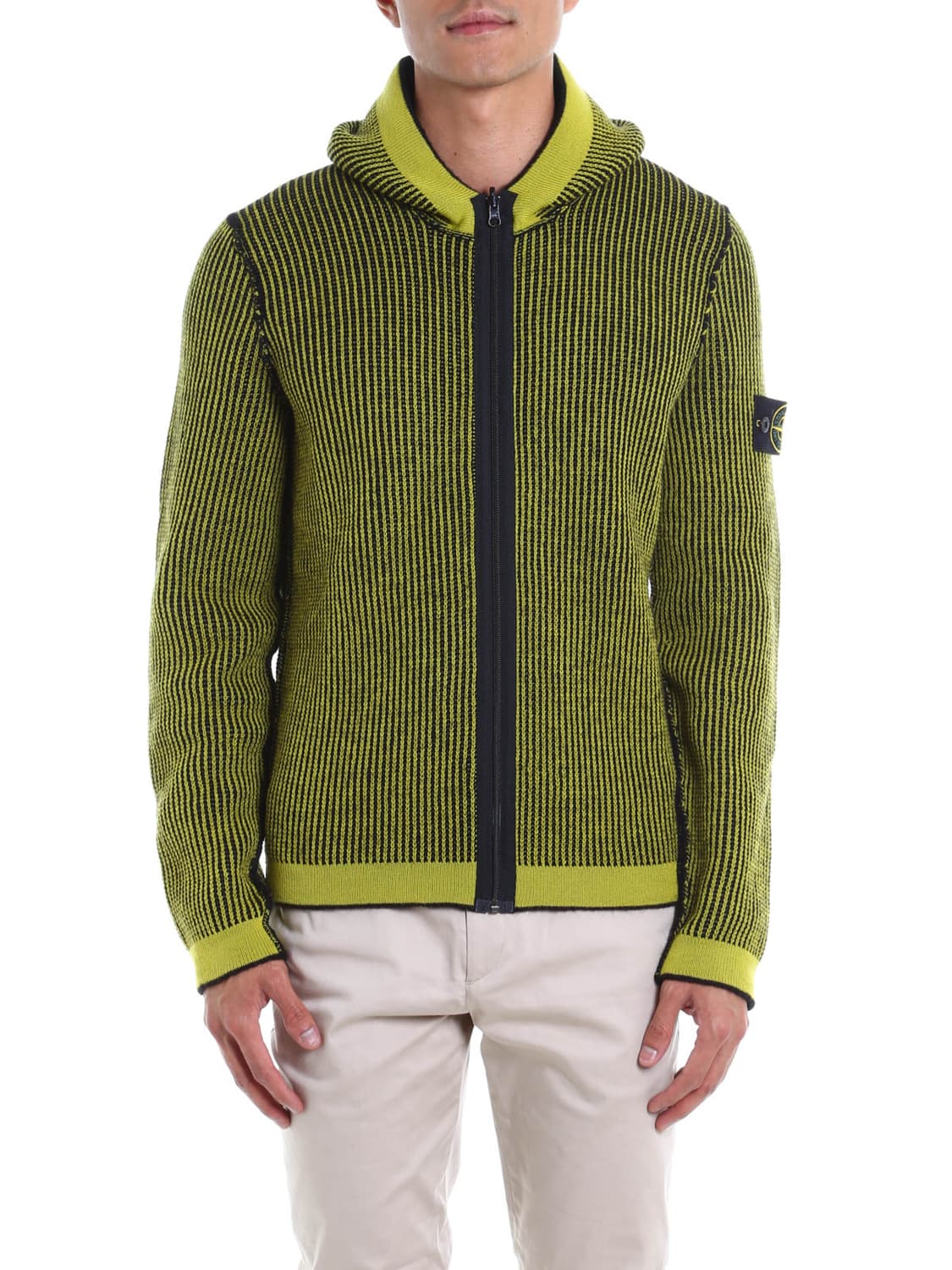 스톤아일랜드 리버시블 알파카 후드 집업 니트 상품이미지9