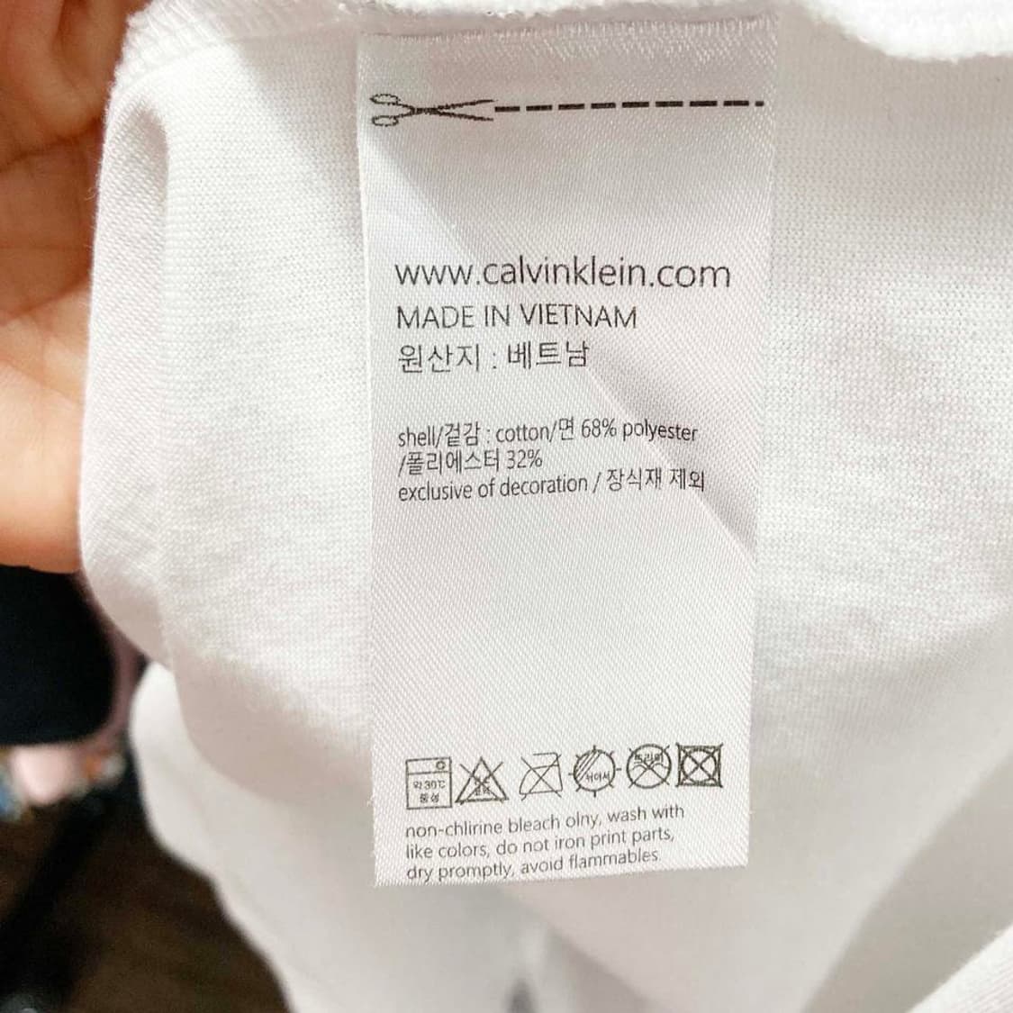 캘빈클라인 여성라운드반팔 화이트 M 진스센스 상품이미지5