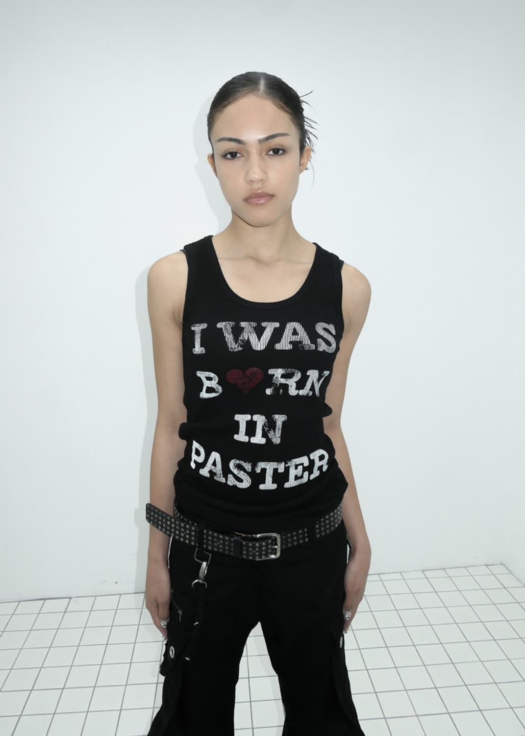 [택포] I WAS BORN IN SLEEVELESS BLACK 상품이미지1