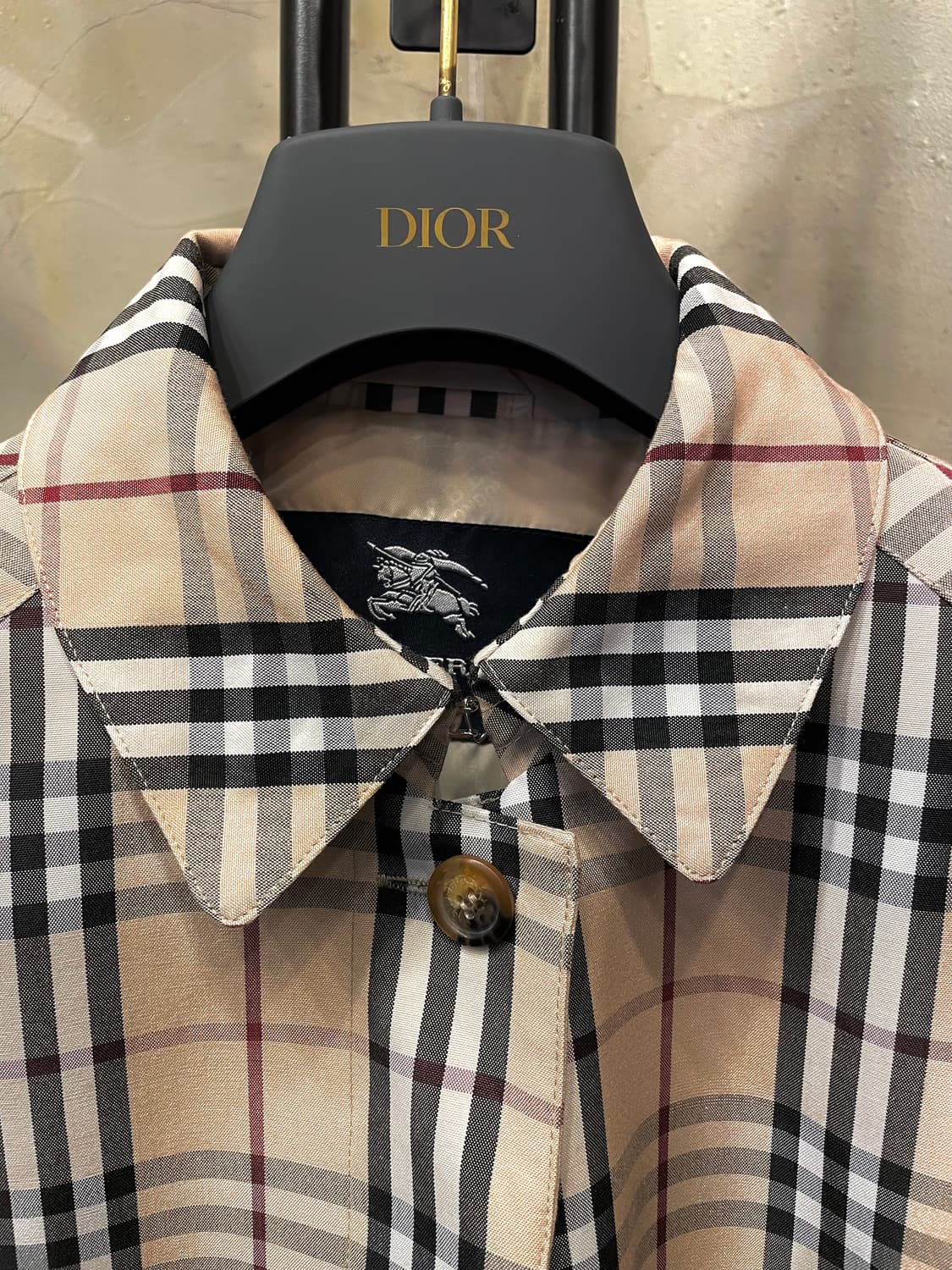 버버리 런던 노바체크 바람막이 트렌치코트 55~66 상품이미지5