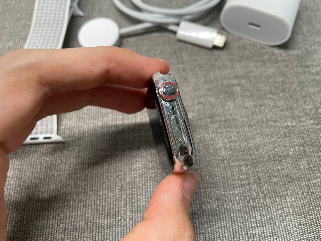 애플워치 7 스테인리스 실버 41mm 상품이미지4