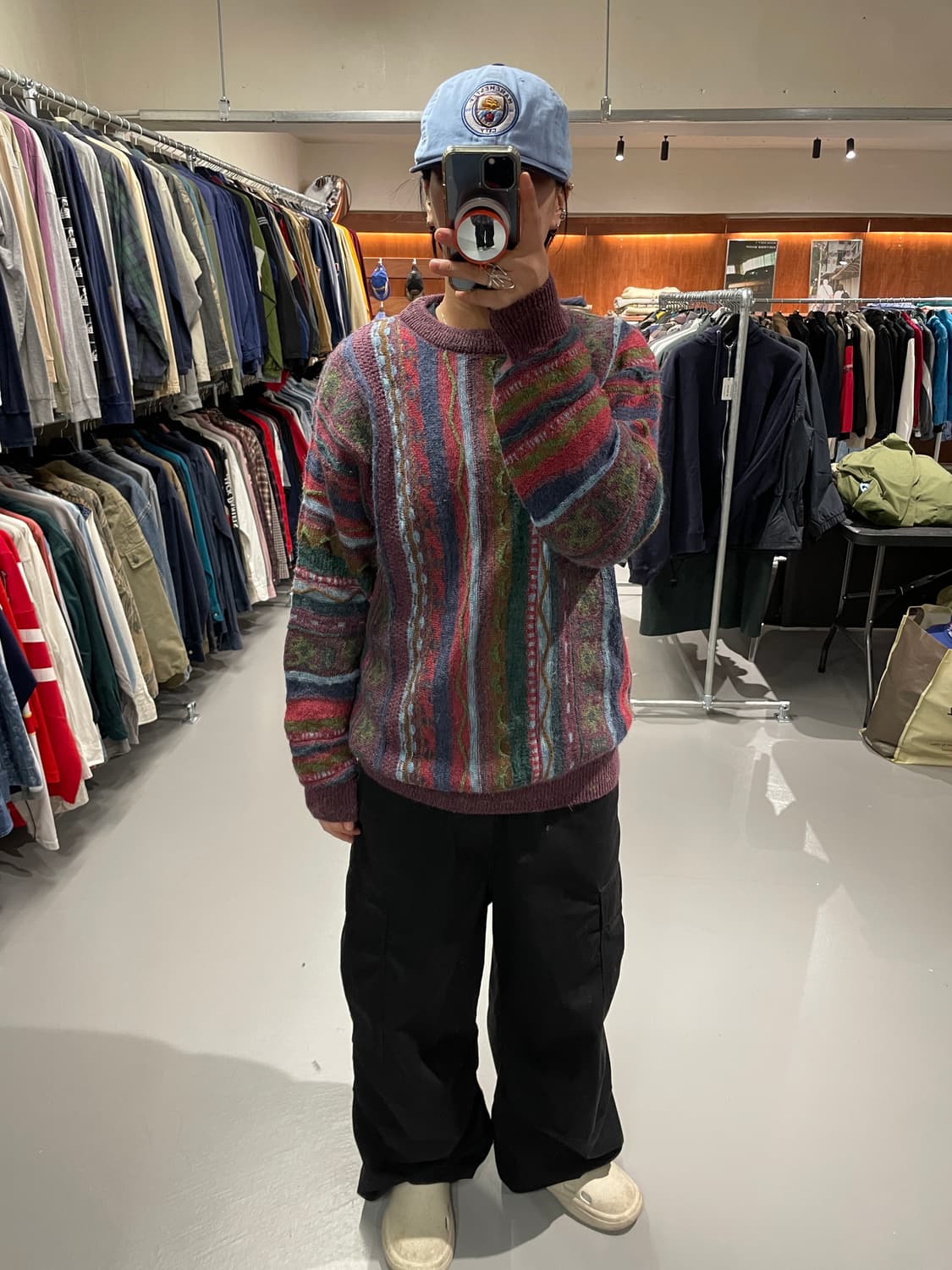 90's 빈티지 울 케이블 니트 상품이미지4