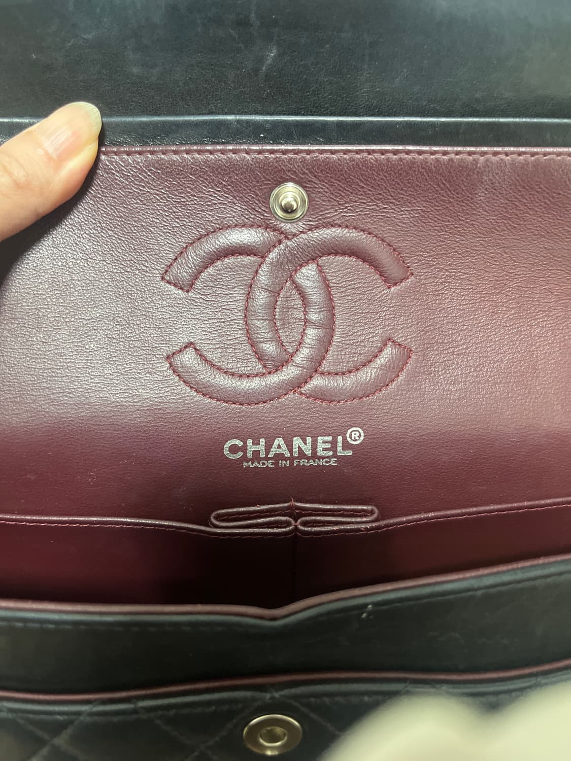 샤넬 클레식 스몰 램스킨 은장 상품이미지10