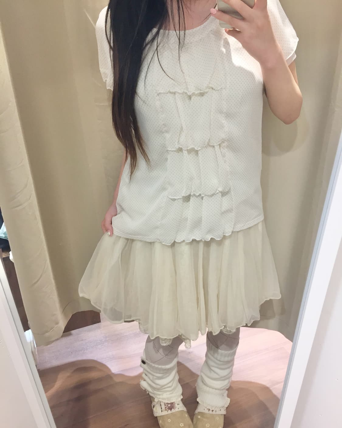 사토미 무드 도트 로걀 탑 🧁🍰 상품이미지2