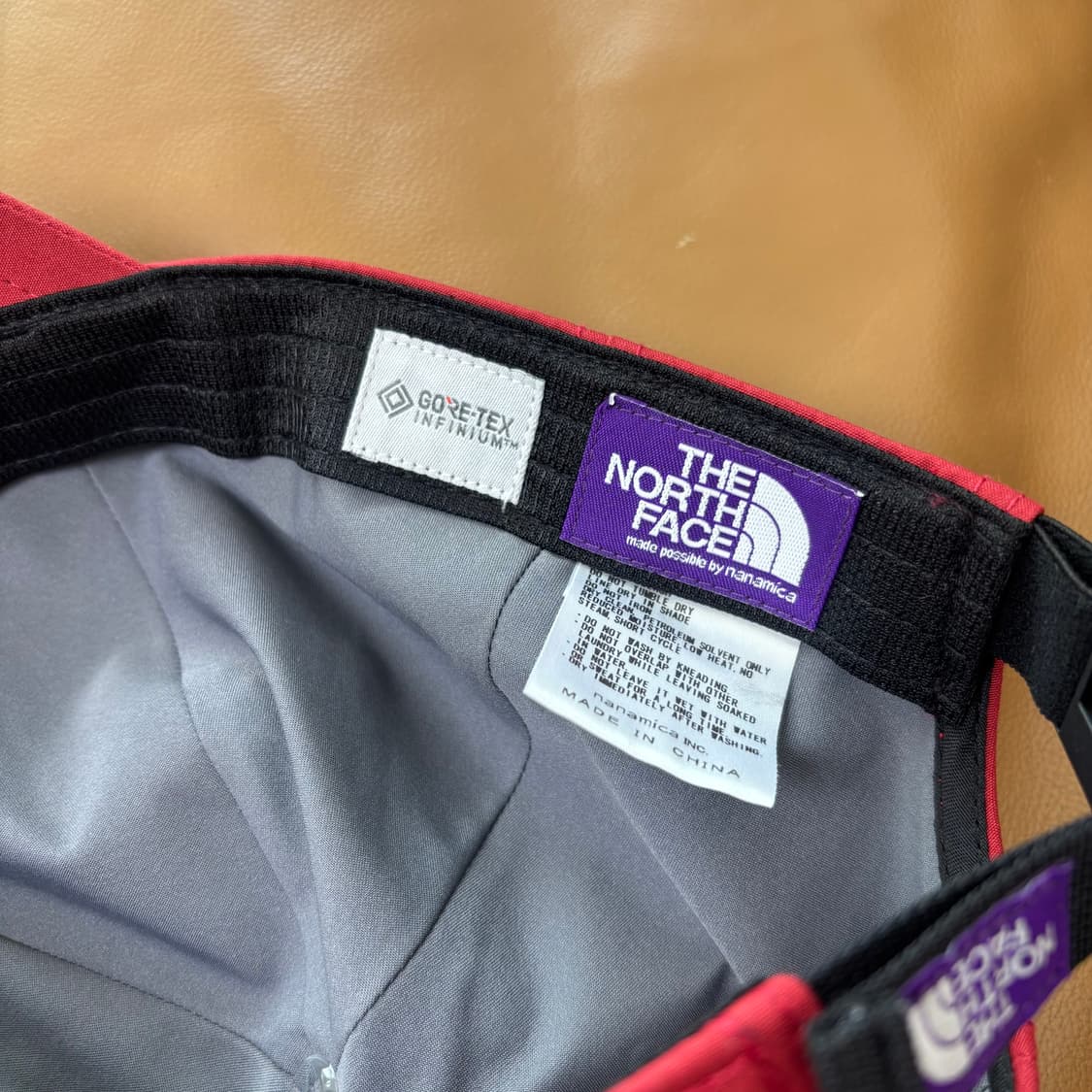 나나미카 노스페이스 퍼플라벨 6패널 볼캡 모자 고어텍스 인피니움 레드 상품이미지9