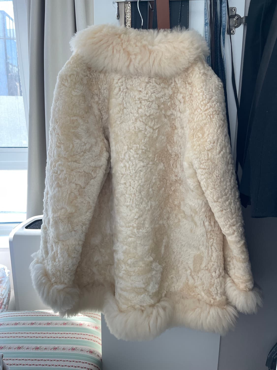 뉴질랜드 리얼 양털 코트 (free size) 상품이미지4