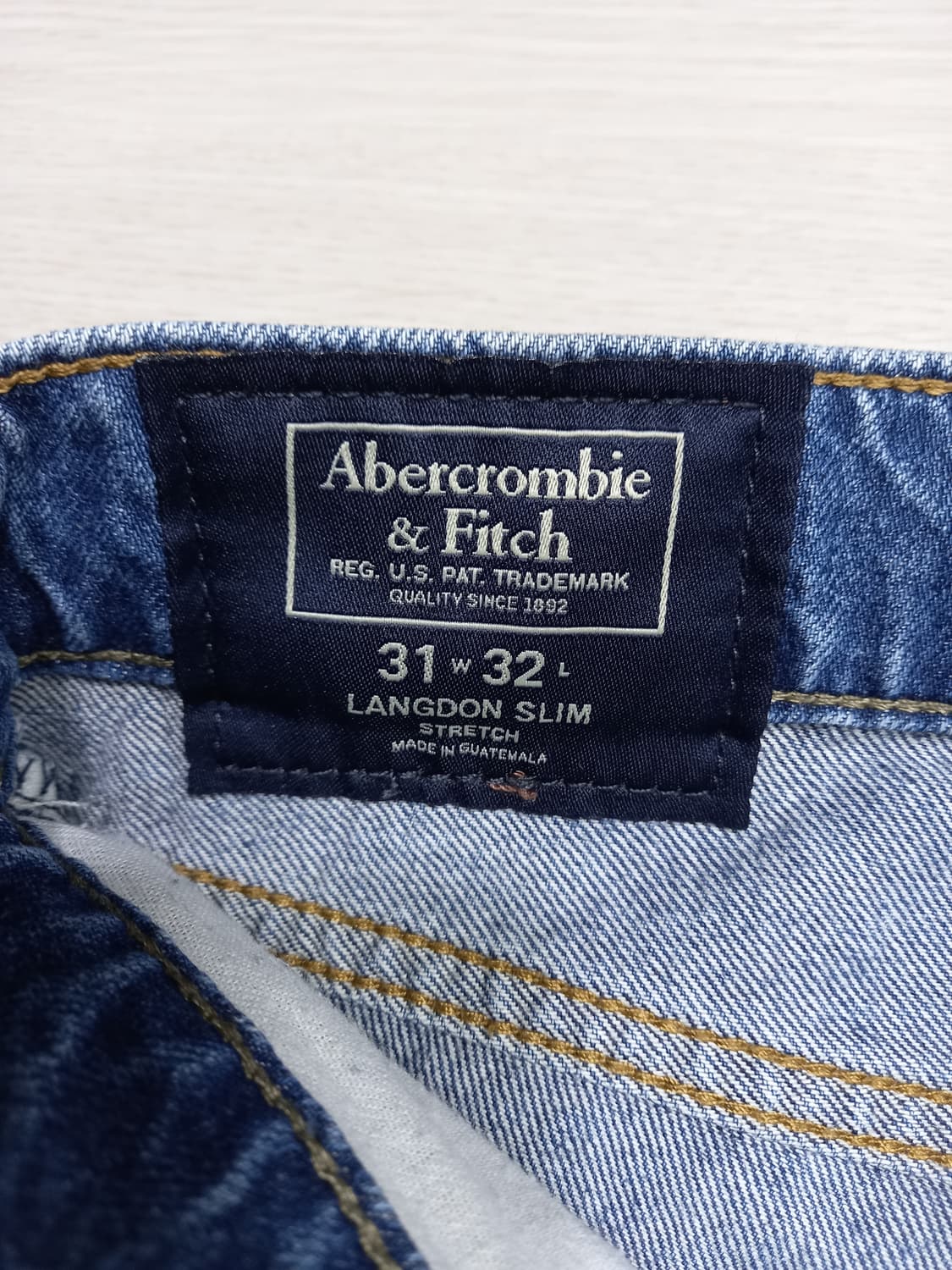32 Abercrombie 데미지워싱 스판 슬림일자진 32-225 상품이미지8