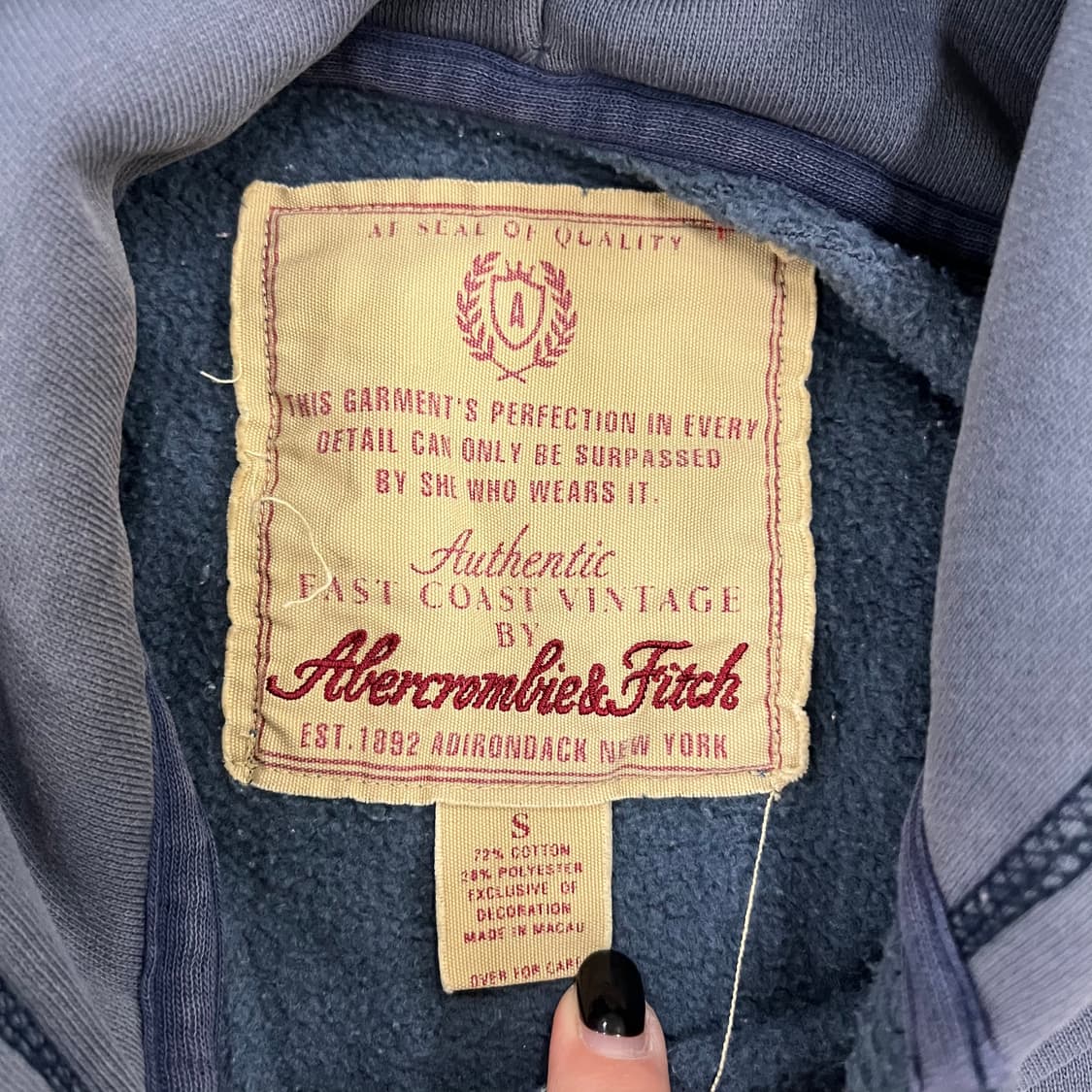 S 아베크롬비 빈티지 로고 후드 티셔츠 0220M 상품이미지2