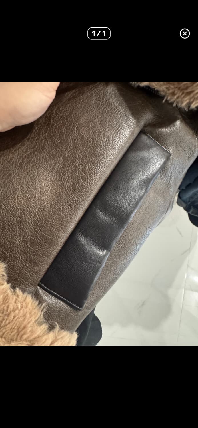 정서님 착용) 보헤미안서울 보헴서 22fw 하이넥 무스탕 브라운 상품이미지3