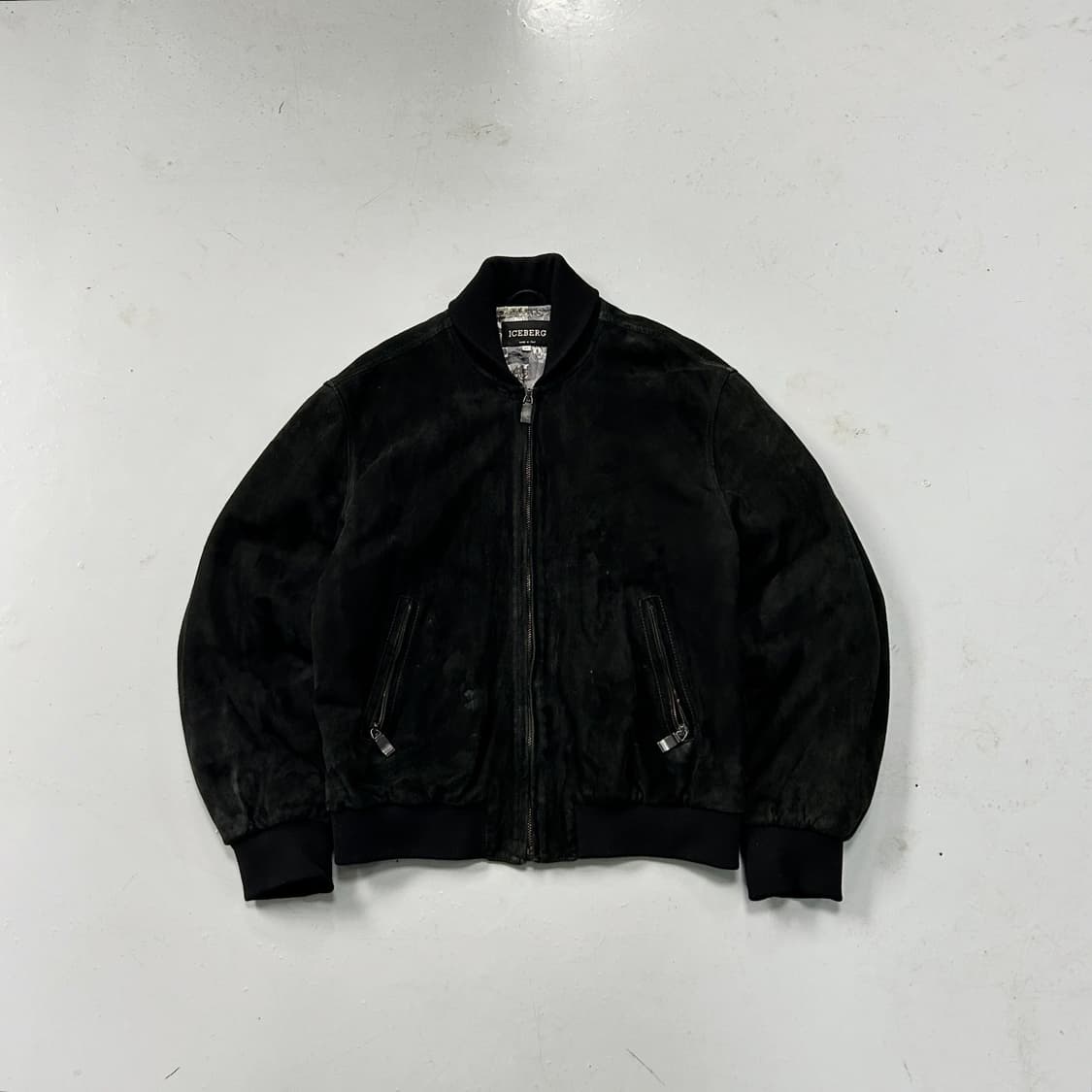 90’s ICEBERG 도널드덕 리얼 스웨이드 자켓  상품이미지6