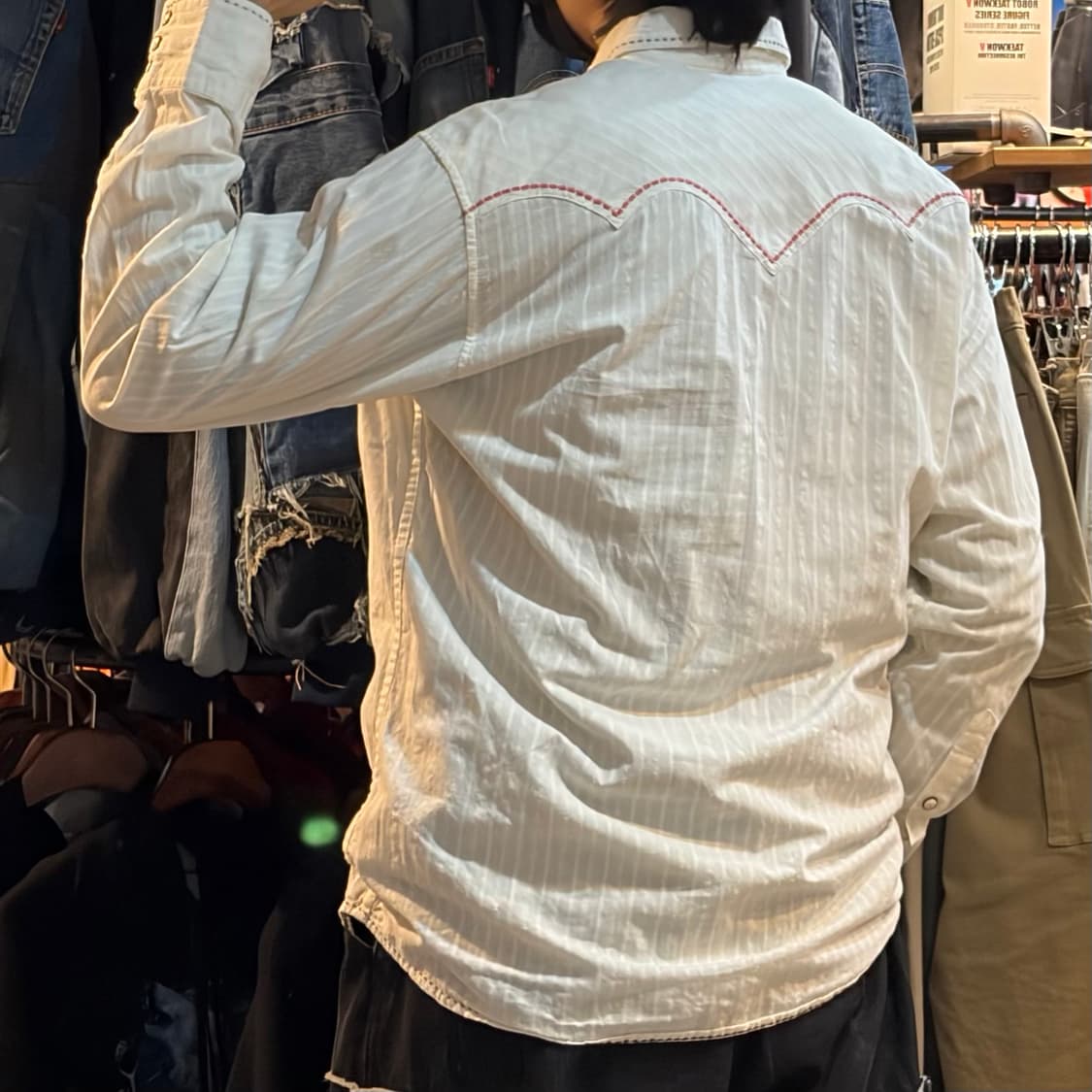 [NO.9] VTG 화이트 자수 셔츠 상품이미지5