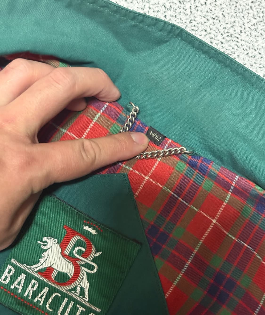 90s 빈티지 바라쿠타 G9 헤링턴 자켓 레이싱그린 상품이미지4