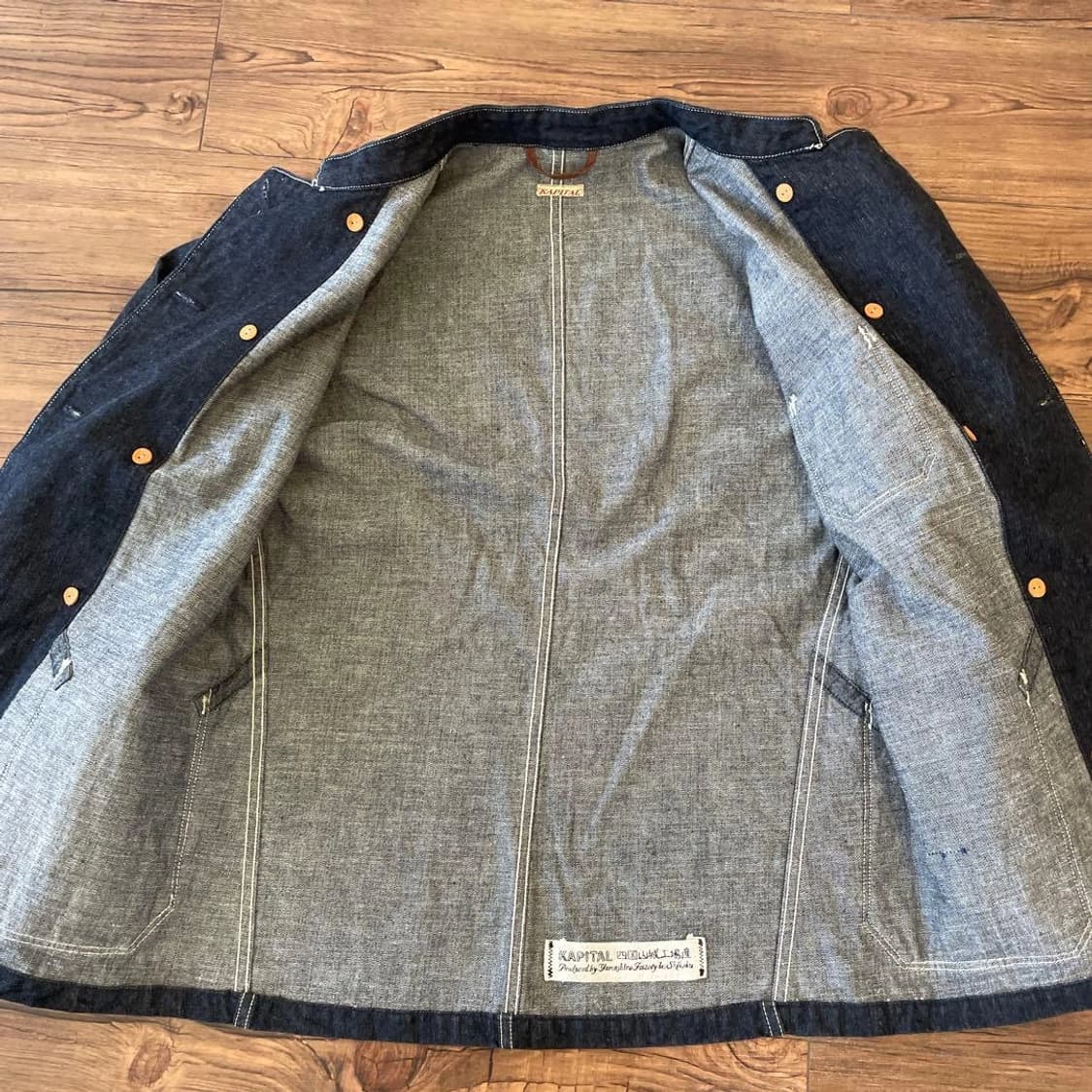 캐피탈 데님 더블 브레스티드 자켓 상품이미지4