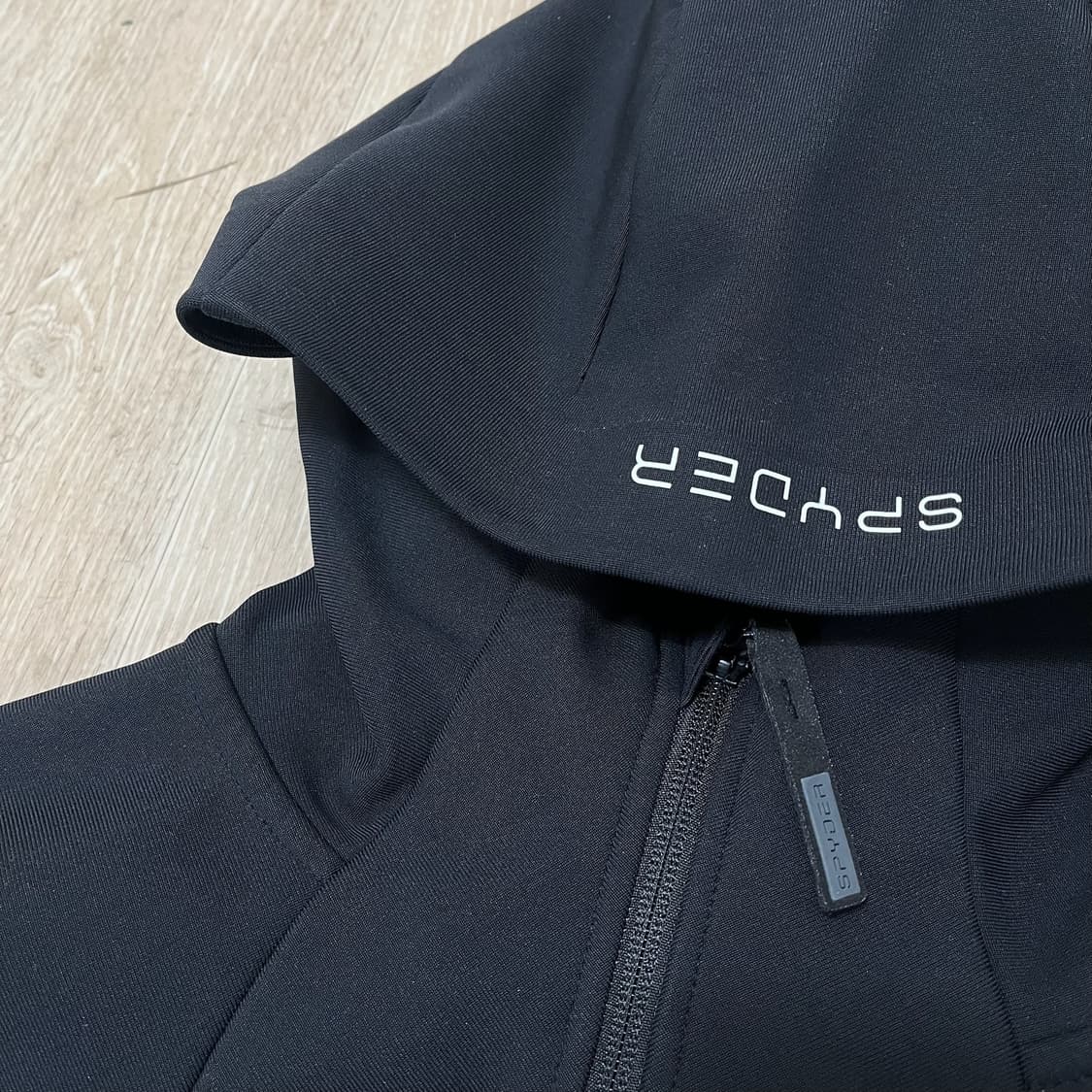 스파이더 기능성 사선 완장 후드 기모 져지 트랙탑 [블랙] XL/105 상품이미지5