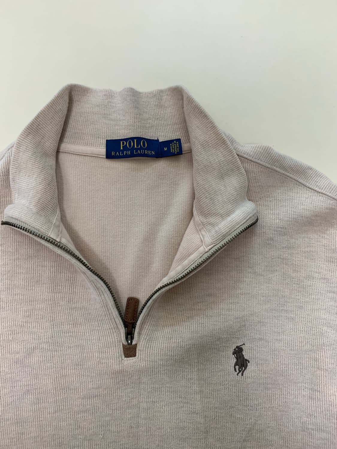 폴로 랄프로렌 오트밀 반집업 니트 상품이미지3
