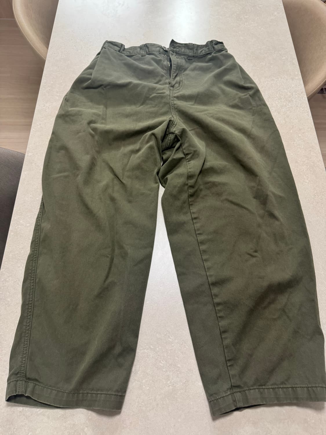 사운즈라이프 밴딩스냅 벌룬팬츠 카키 L 상품이미지5