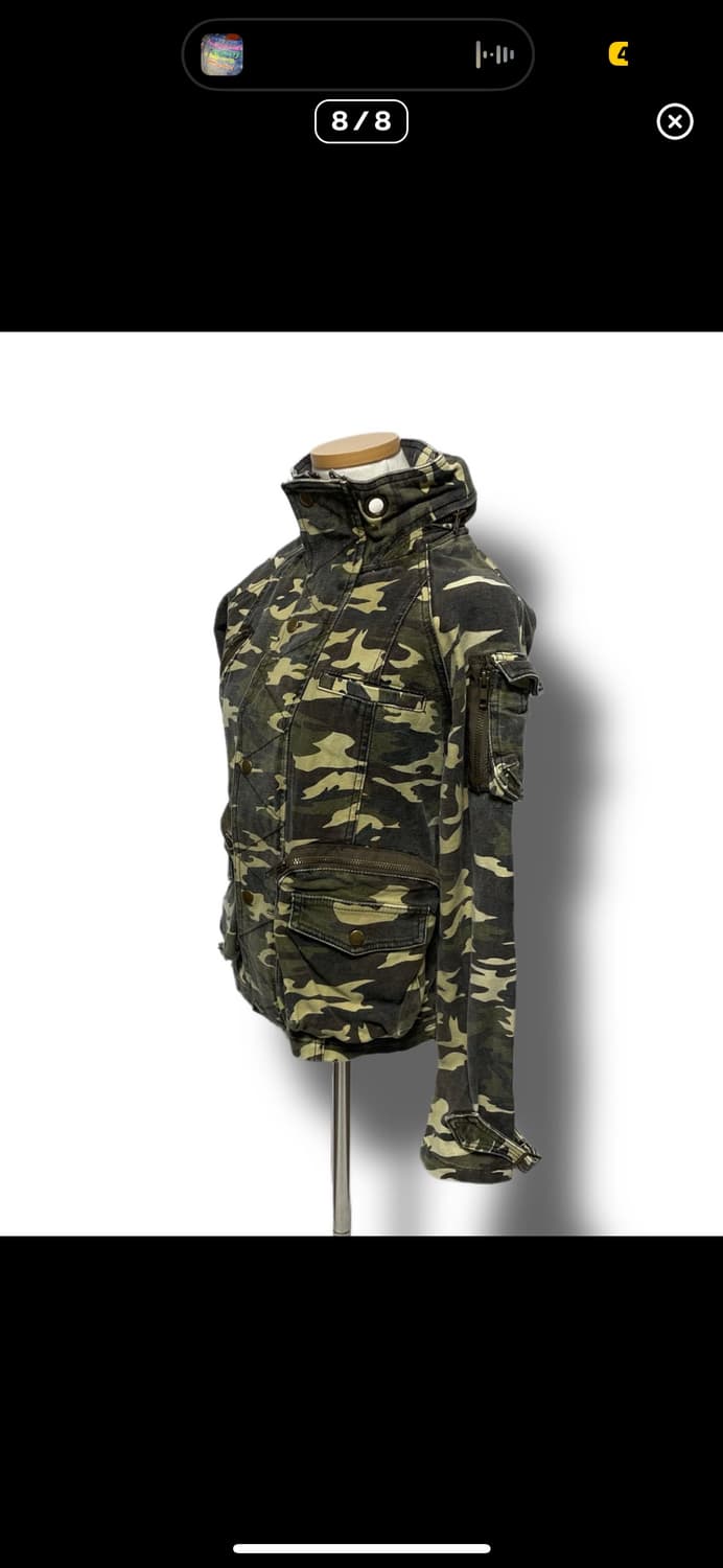 카모플라주 하이넥 자켓 상품이미지2