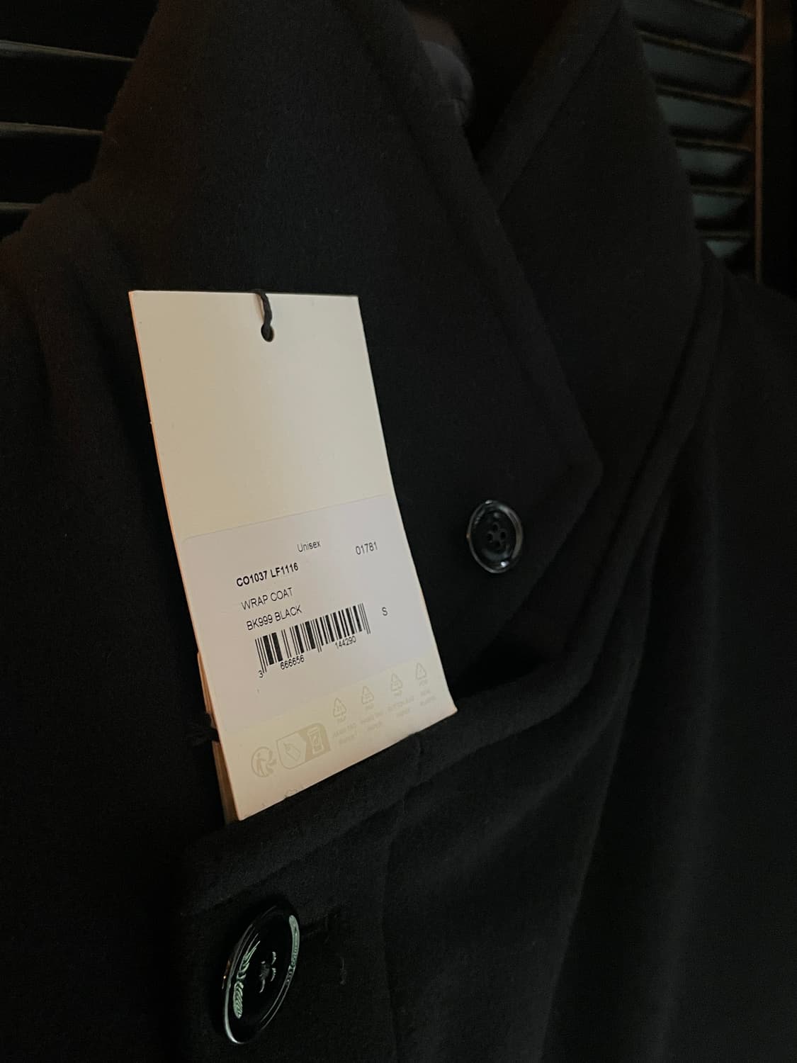 르메르 24fw 더블 울 랩코트 블랙 S 상품이미지2