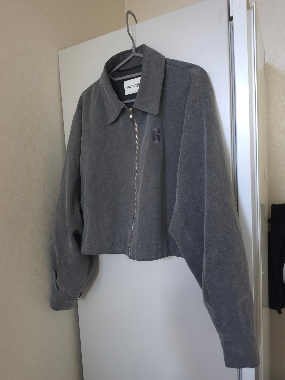 matchglobe 매치글로브 크롭 블루종 자켓 상품이미지1