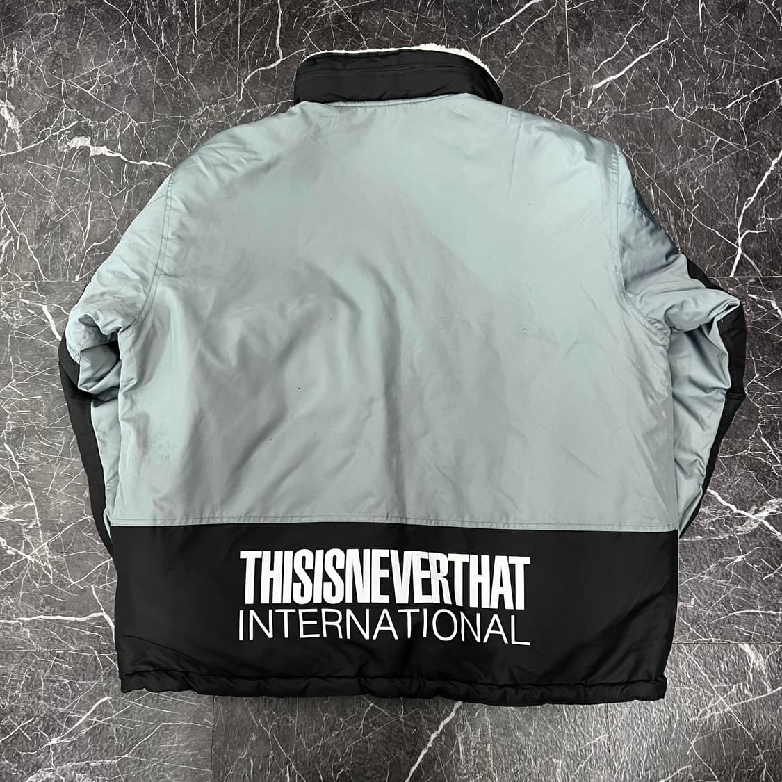 디스이즈네버댓 오버사이즈 배색 아노락 후드 자켓 상품이미지4
