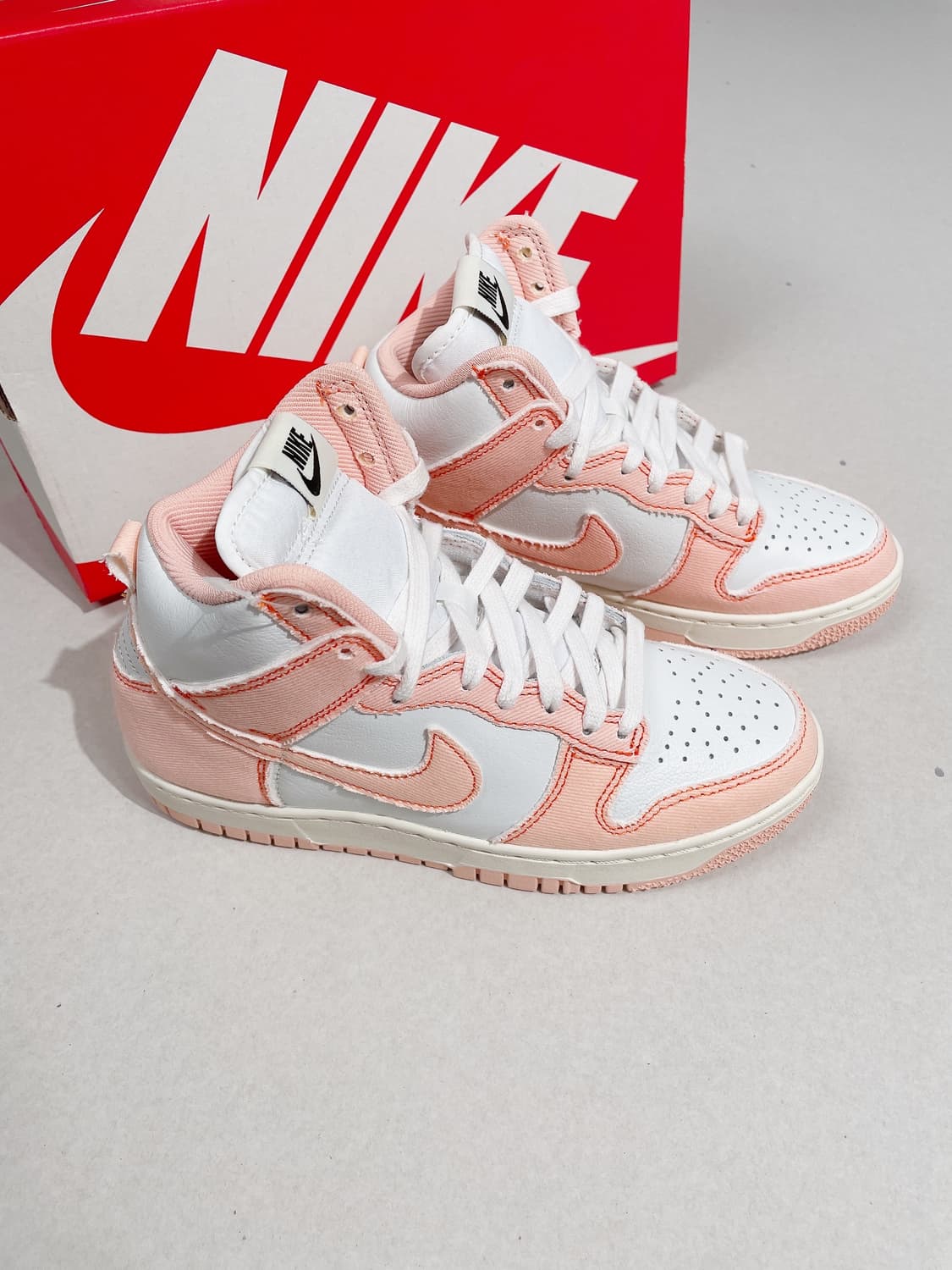 (정품/새상품) 나이키 여성 오렌지 덩크 하이 스니커즈 상품이미지2