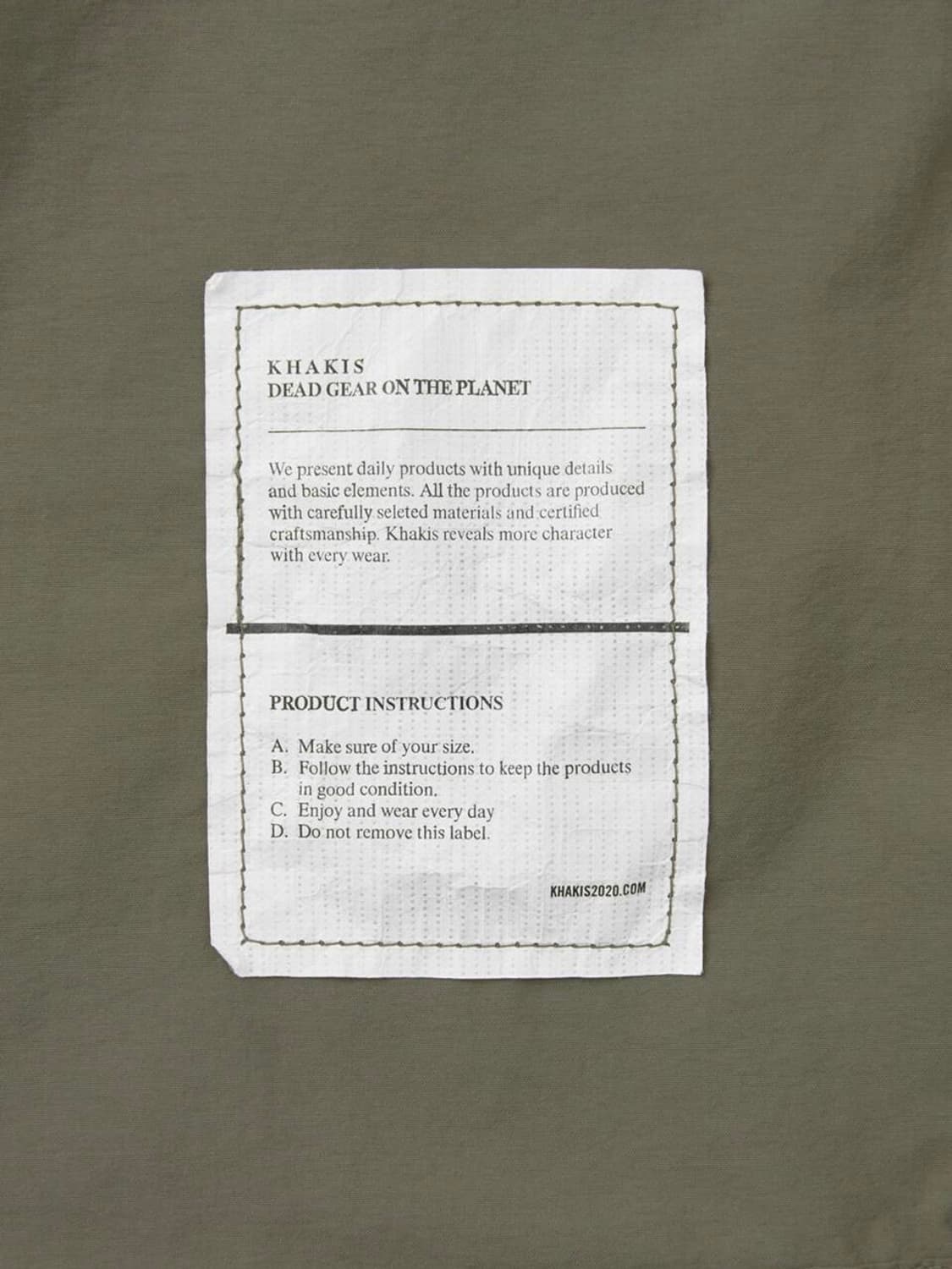 카키스 23fw 나일론 밀 자켓 상품이미지6