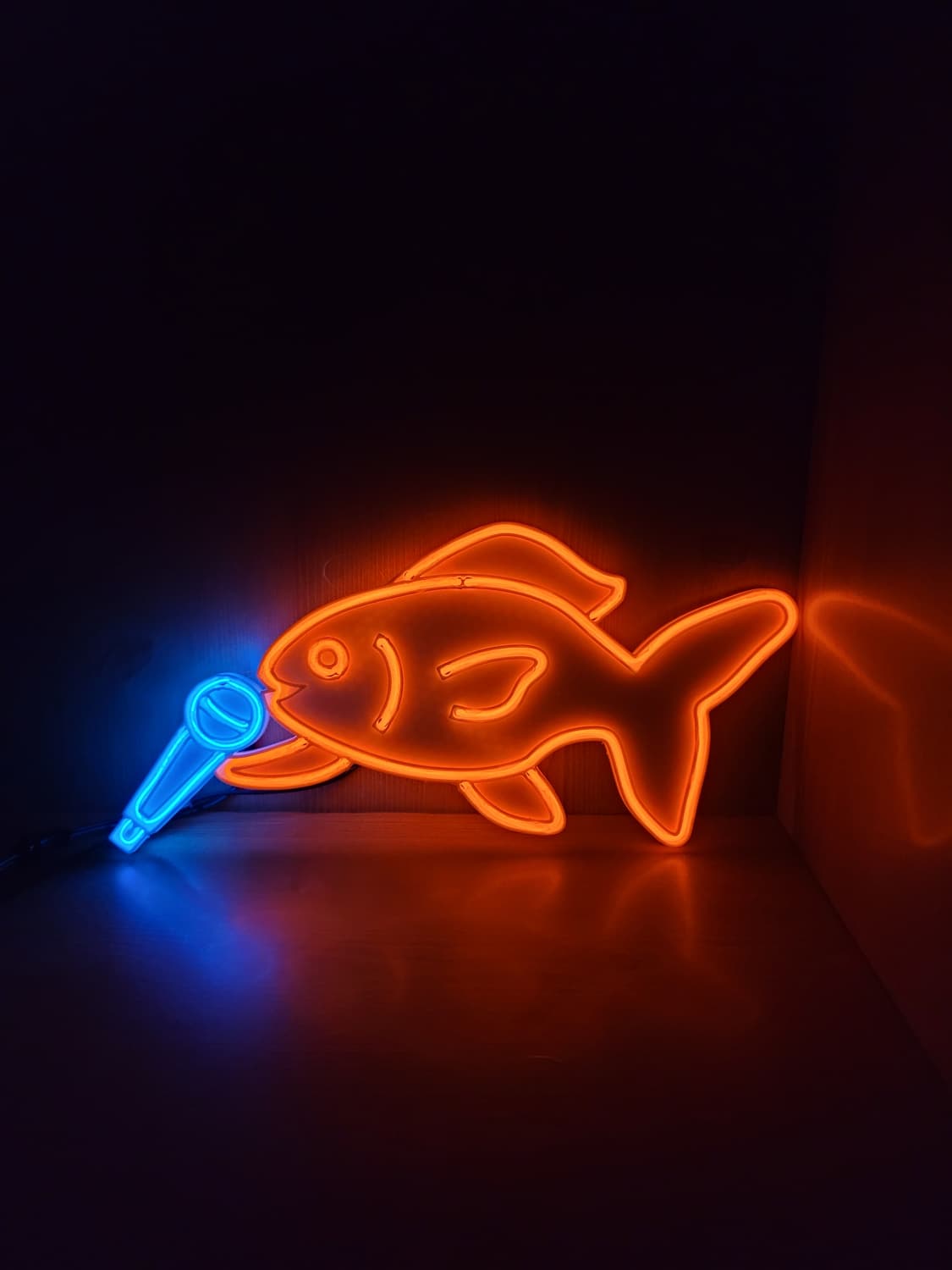 금붕어 노래 네온사인 led 램프 무드등 조명 상품이미지4