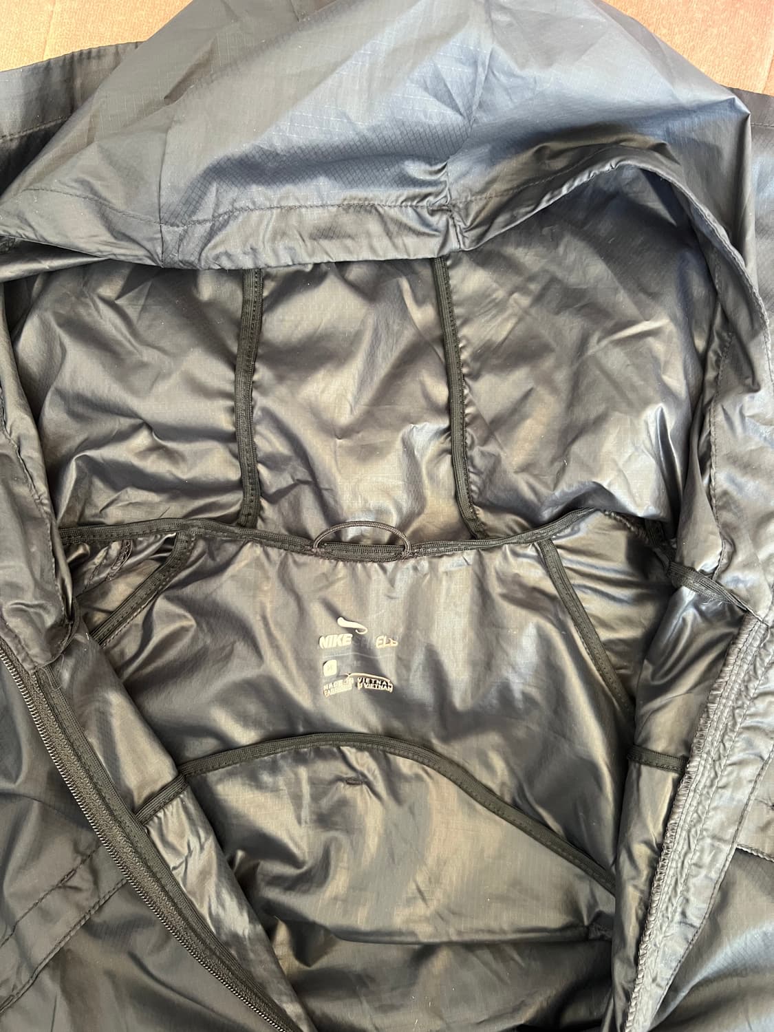 나이키 여성 블랙 윈드브레이커 바람막이후드점퍼 상품이미지5