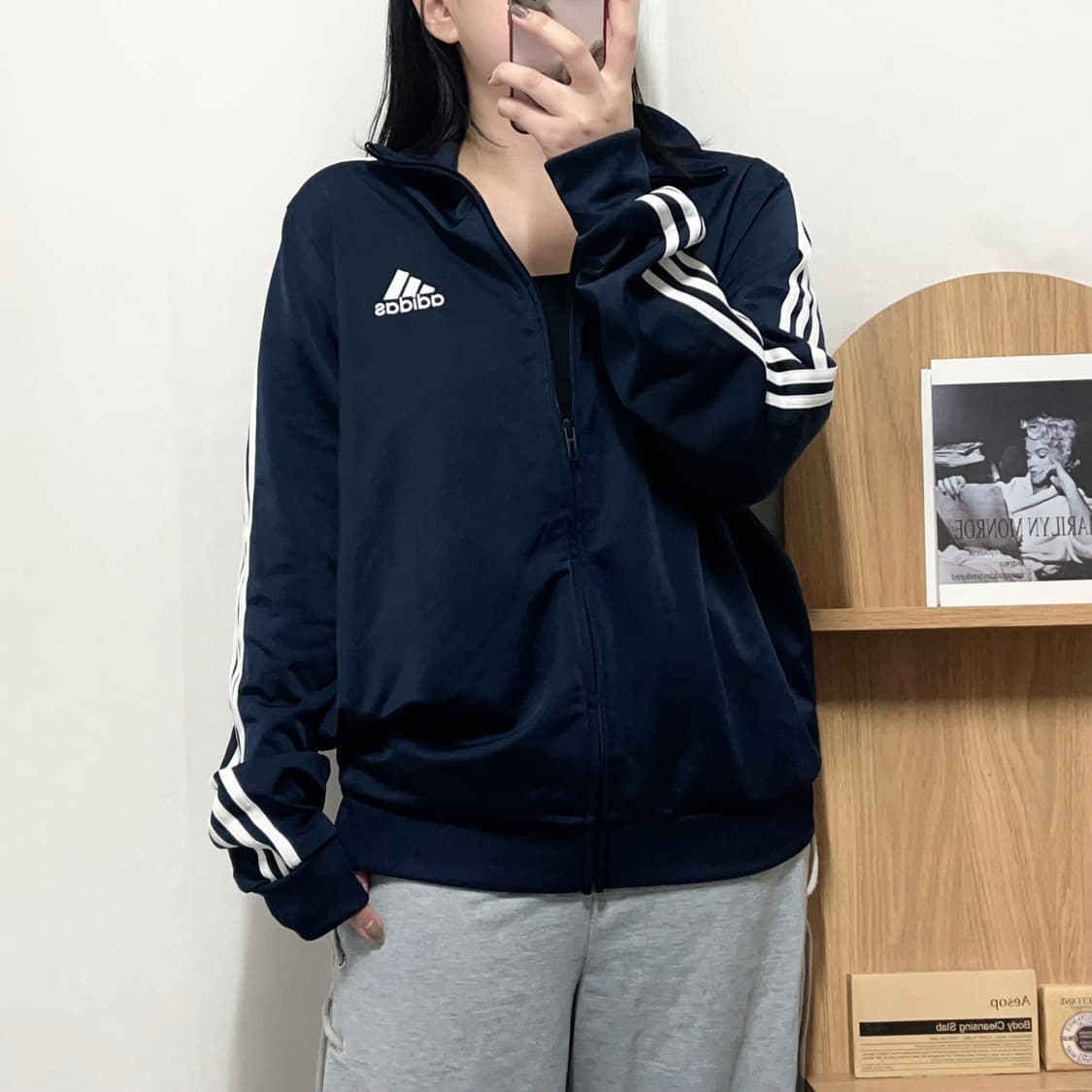 [정품] 아디다스 네이비 3S 삼선 져지 [ XL ] 상품이미지2