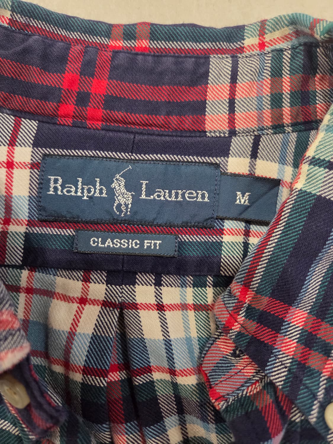 폴로 체크 남방(m사이즈) 상품이미지3