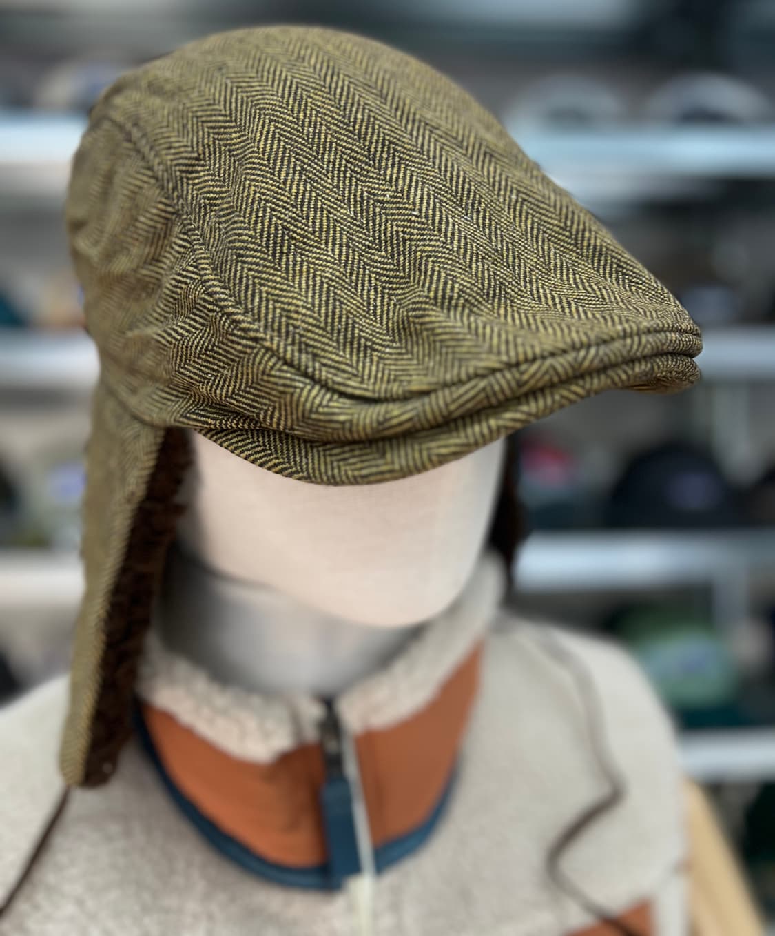 클래식 귀도리캡  옐로우브라운 상품이미지2