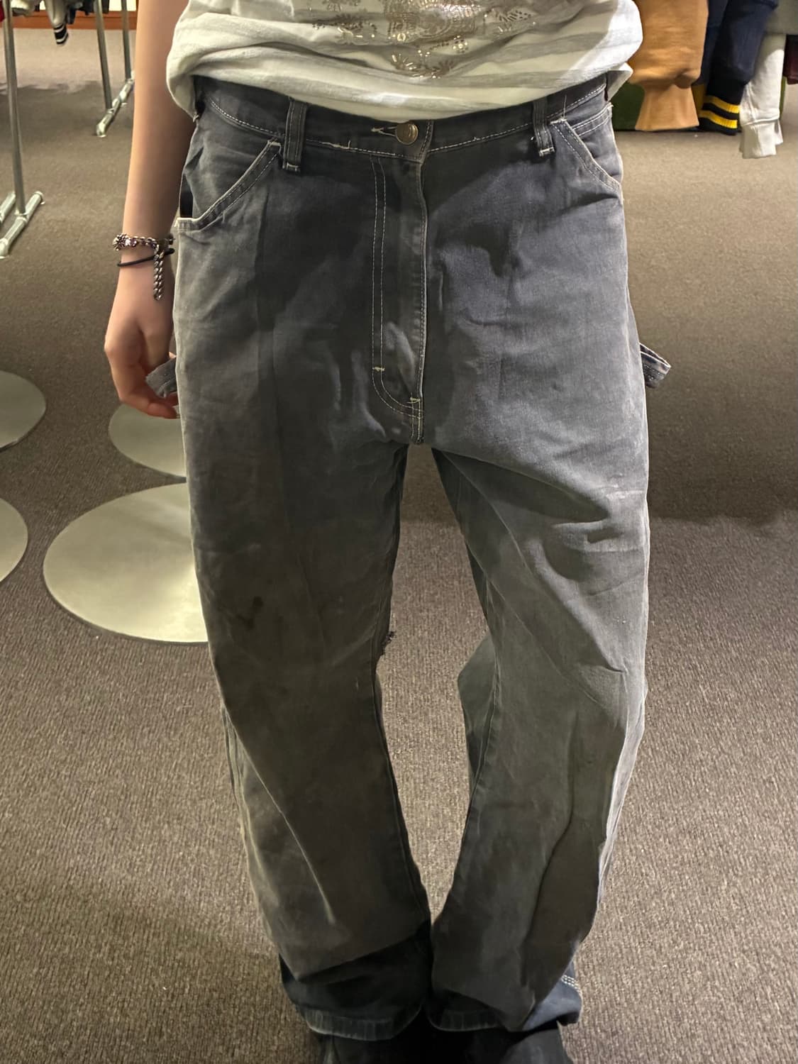 31x34)디키즈 빈티지 그레이 카펜터 워크팬츠 상품이미지2