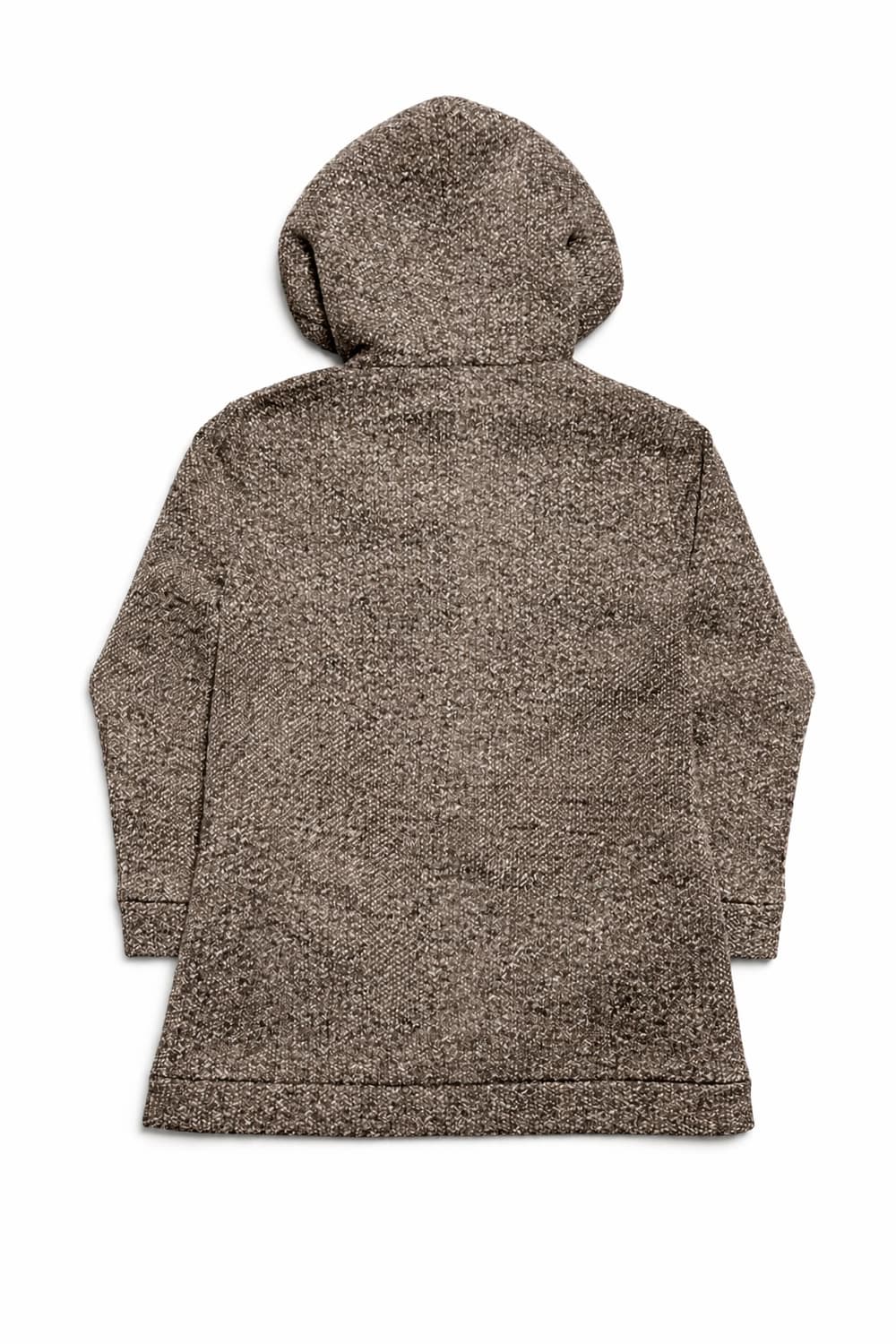 JPN 일본 빈티지 Y2K 모리걸 브라운 트위드 보아안감 후드집업 M 상품이미지2