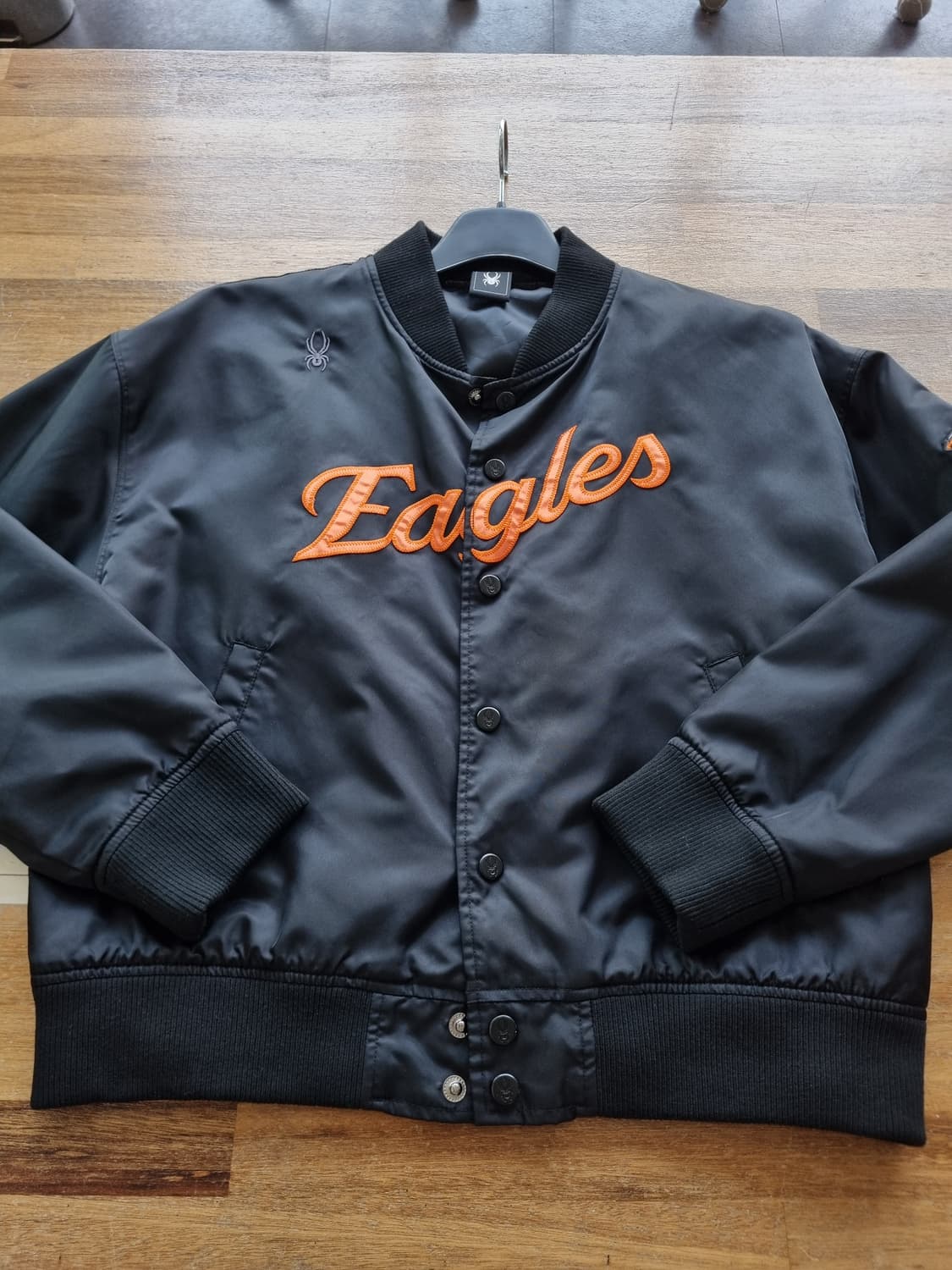 스파이더 한화 이글스 블랙 봄버 자켓 S 상품이미지1