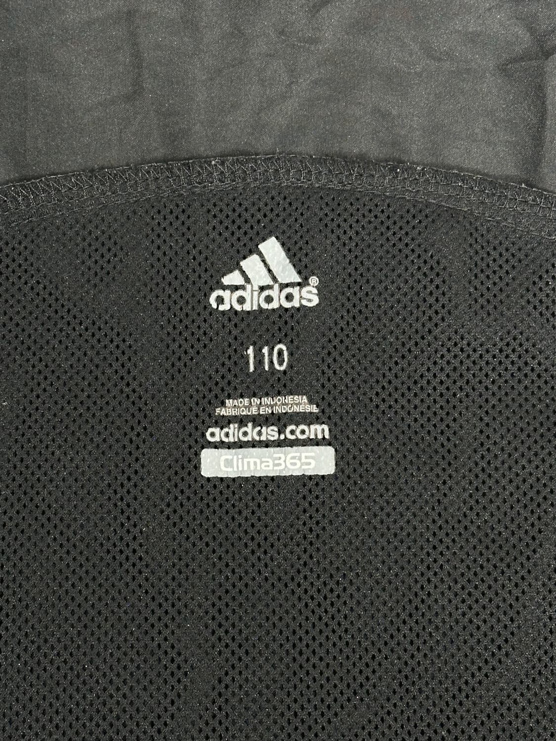 아디다스 블랙 올드스쿨 오버핏 화이트 삼선 바람막이 트랙 자켓 110 상품이미지7