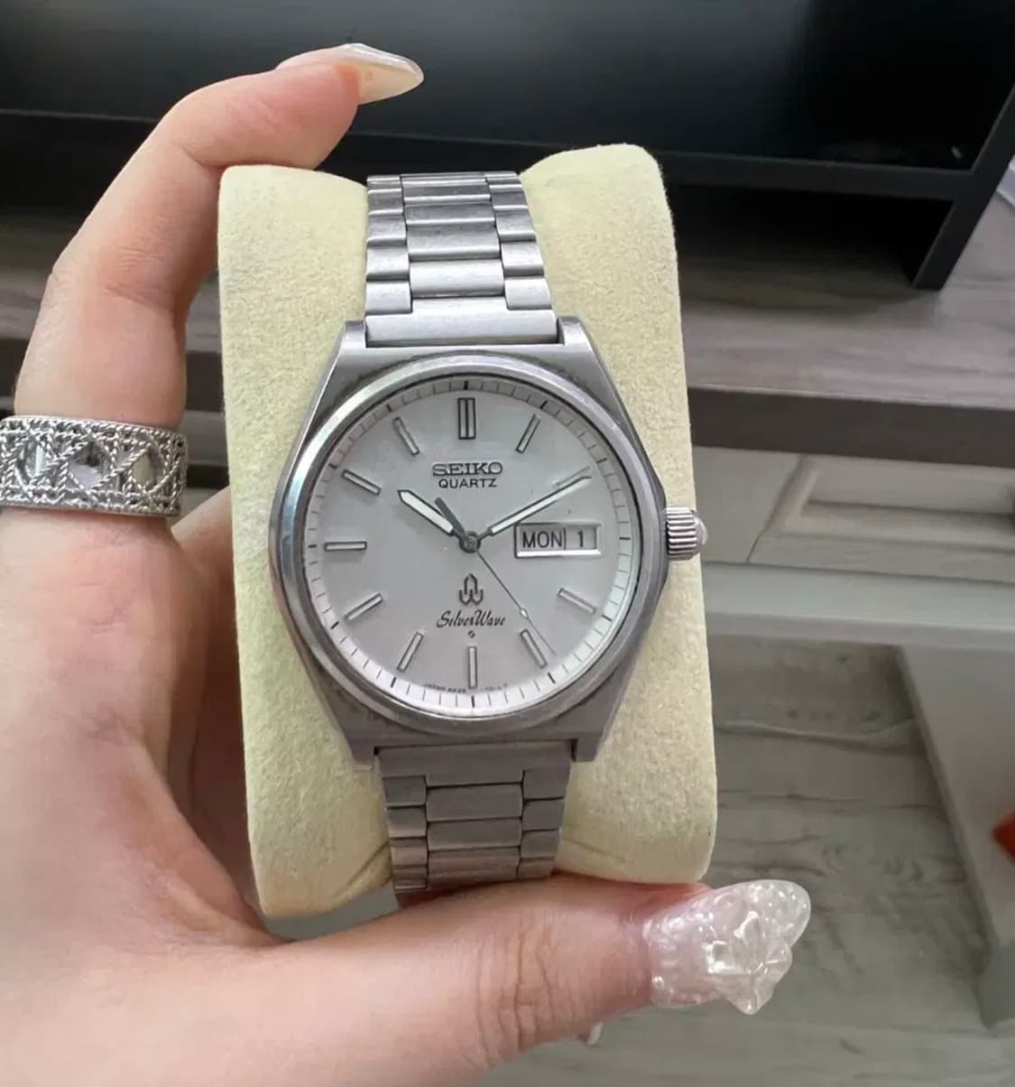 세이코 실버웨이브 쿼츠 시계 상품이미지1
