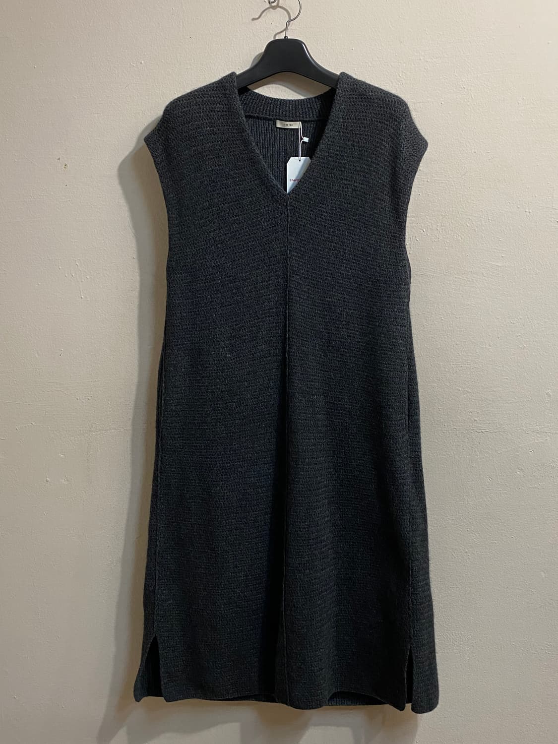 시스템 니트 롱 베스트 상품이미지1